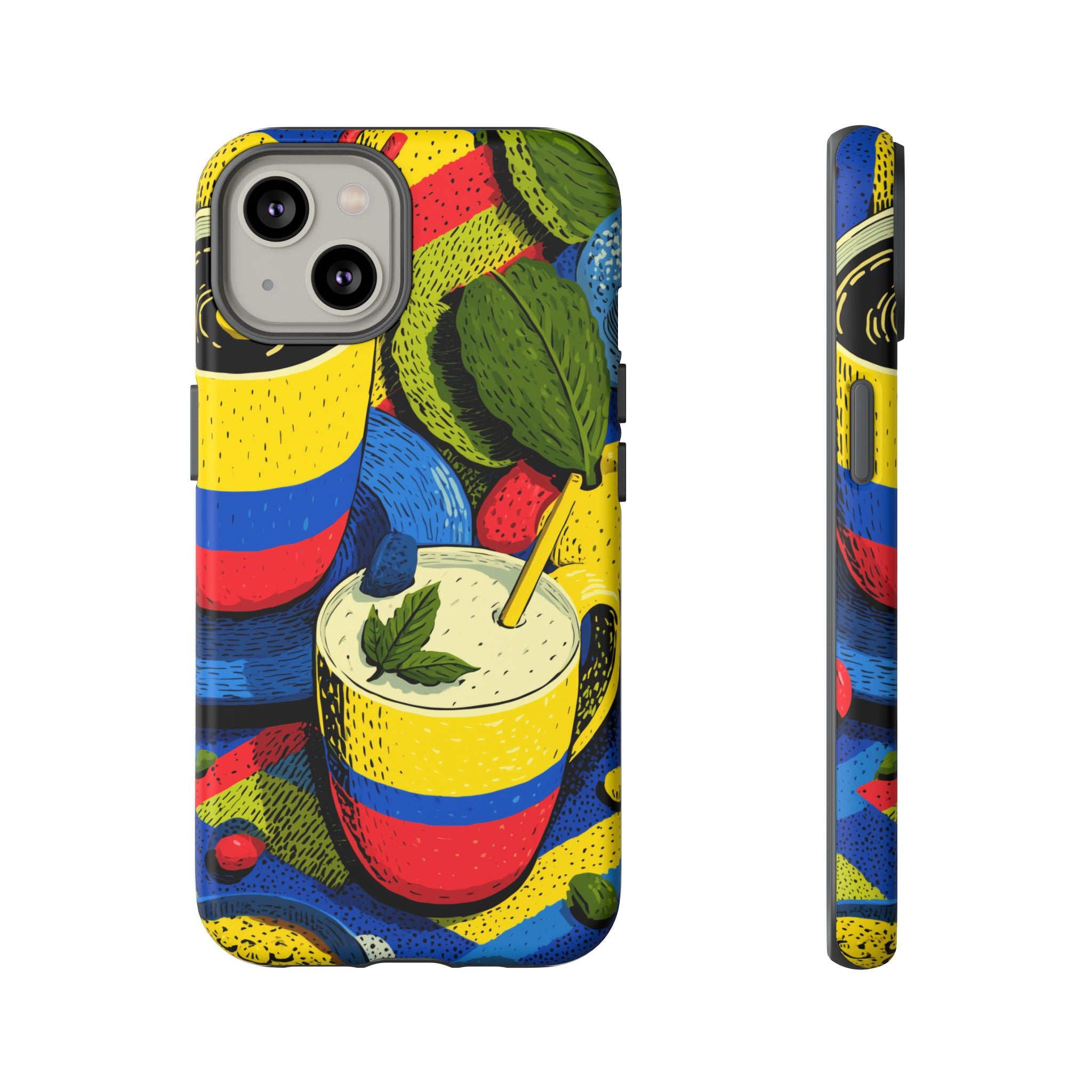 Vibrant Phone Case for Tough Cases | Colorful Colombian Art, Unique Gift, Trendy Accessory, Summer Style, Festival Must-Have