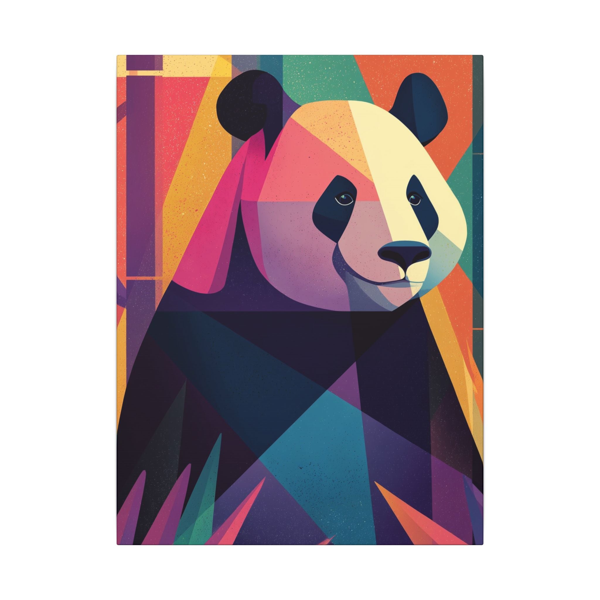 Geometric Panda: Polygonal Animal Art, Vibrant Modern Design, Abstract Wildlife Illustration   |  Personalized & Custom Orders Available
