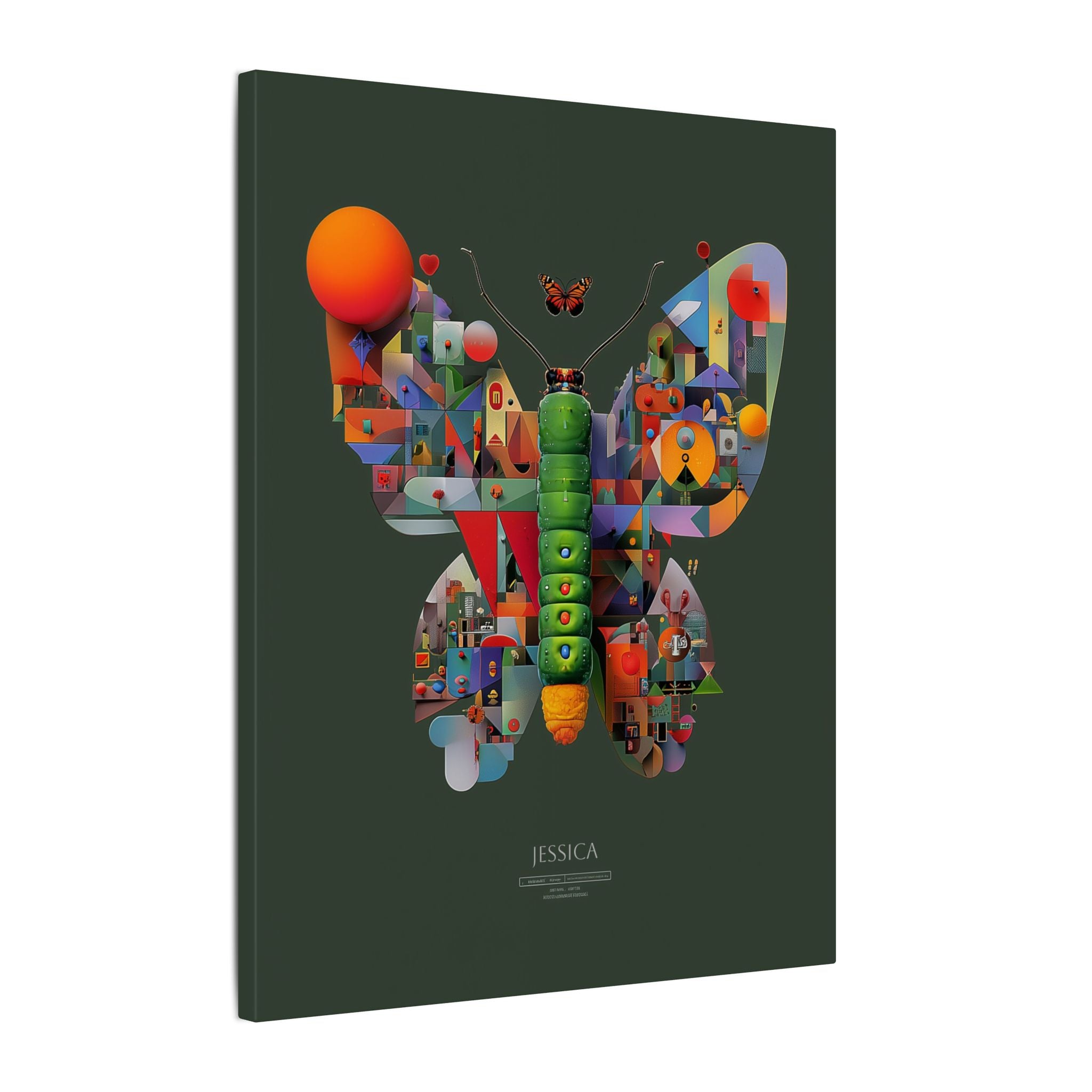 Personalized Print: Digital Butterfly Landscape, Architectural Nature Art   |    Custom Orders Available