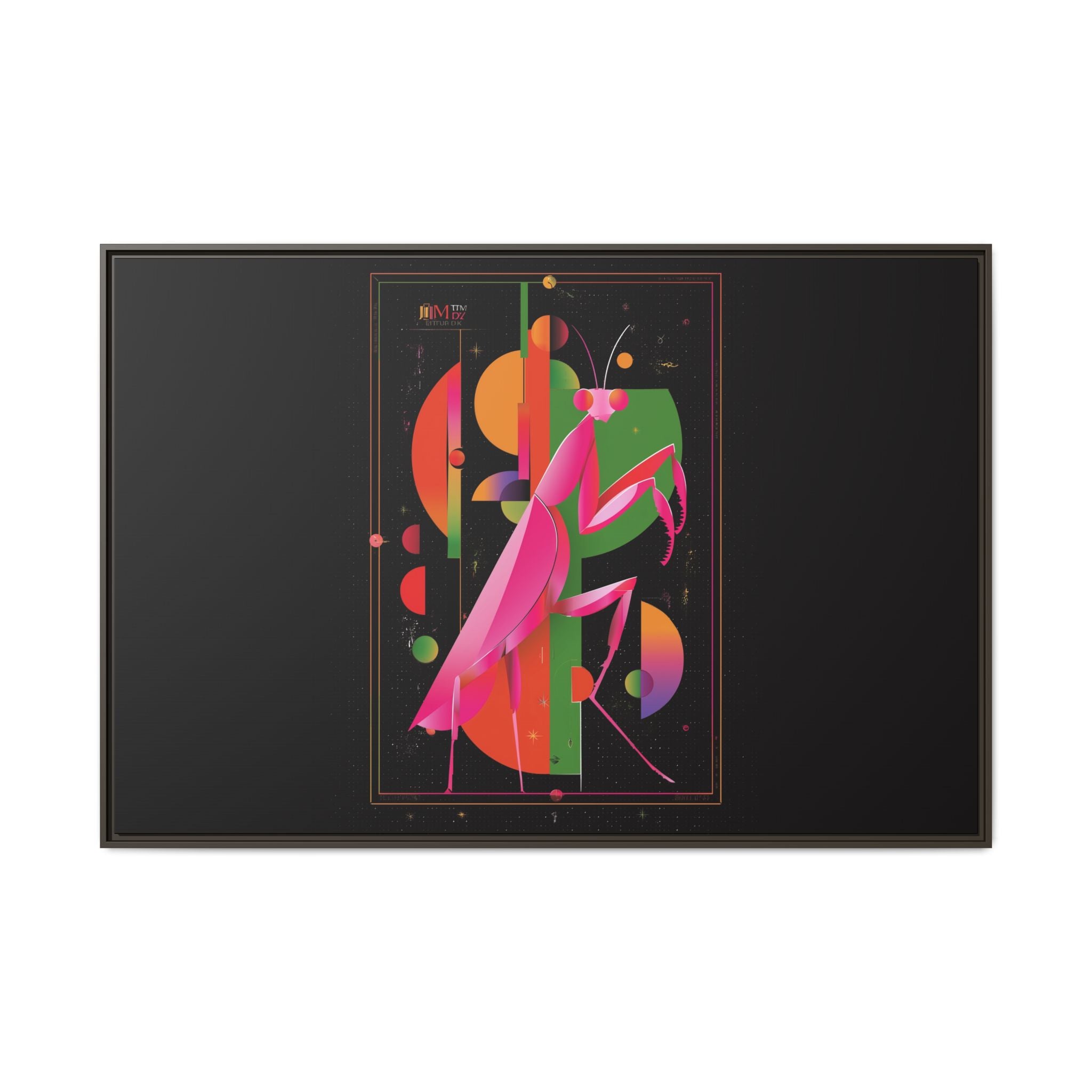 Celestial Mantis: Cubist Geometry, Cosmic Insect Portrait   |    Custom Orders Available