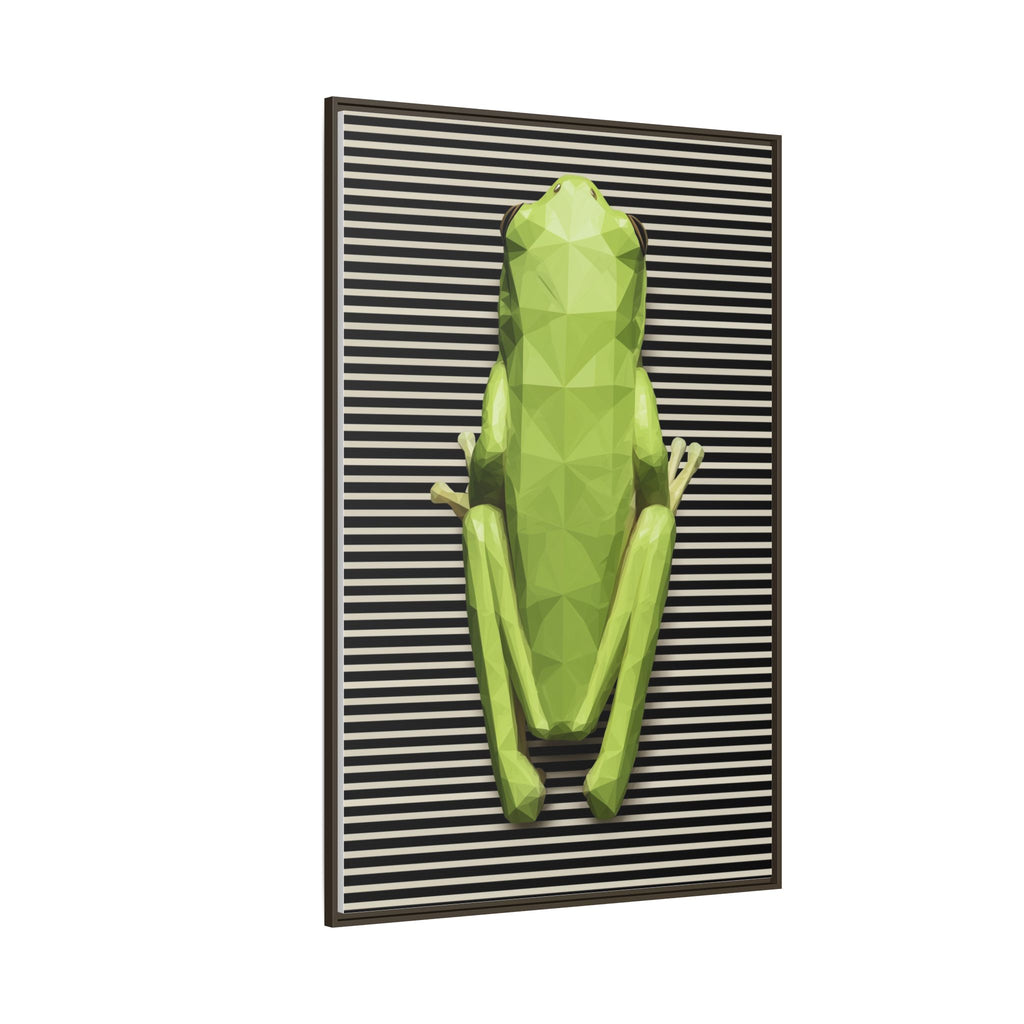 Geometric Frog: Low-Poly Digital Wildlife, Minimalist Angular Design   |    Custom Orders Available