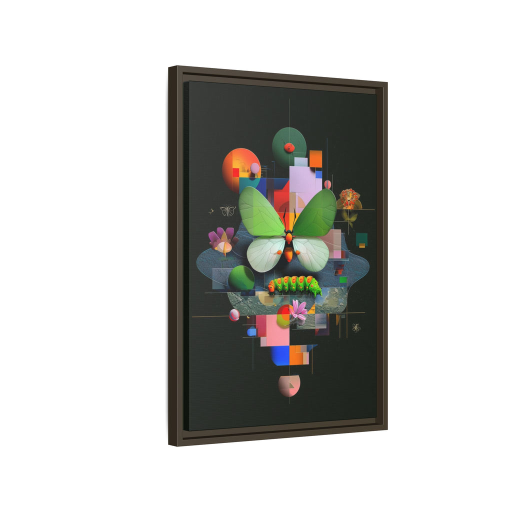 Metamorphosis Geometry Framed Print : Digital Nature Synthesis, Butterfly Abstraction   |  Personalized & Custom Orders Available