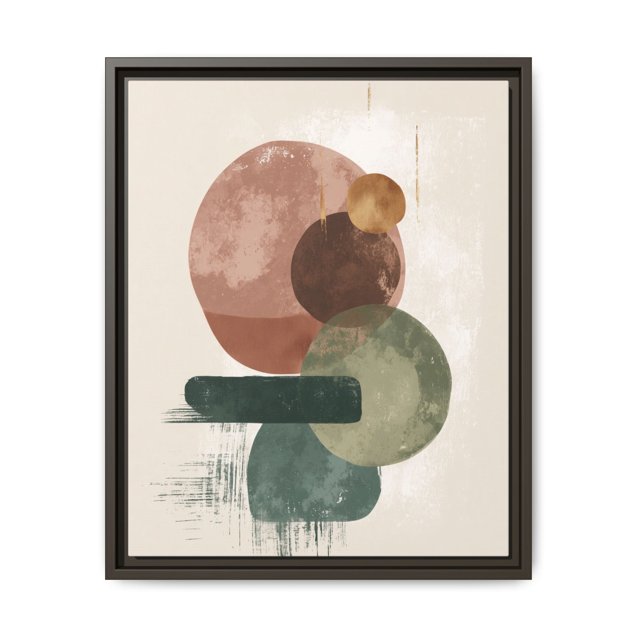 Organic Intersections: Watercolor Abstraction, Earth Tone Composition, Modern Minimalist Art   |   Custom Orders Accepted