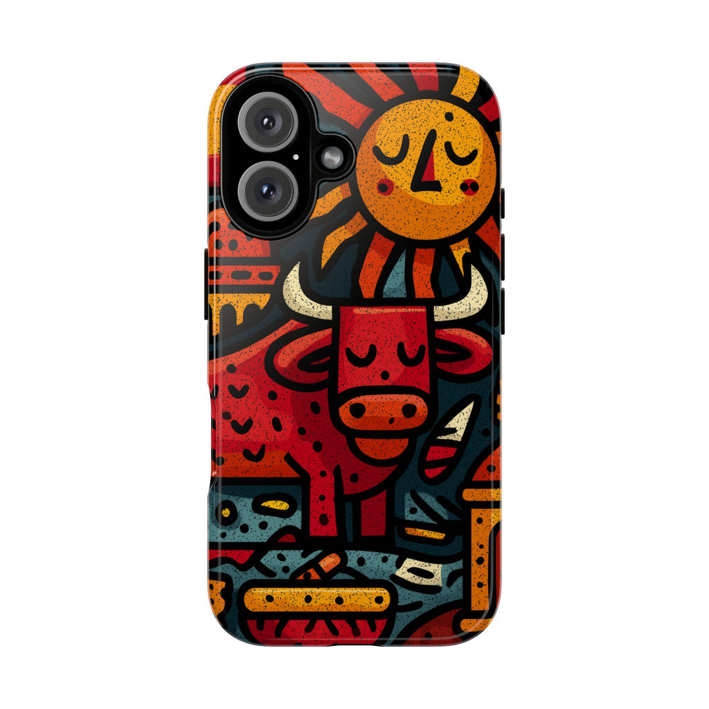 Spanish Phone Case featuring Bull | Tough Cases | Travel Gift, Art Lover's Accessory, Colorful Cover, Unique Design, Barcelona