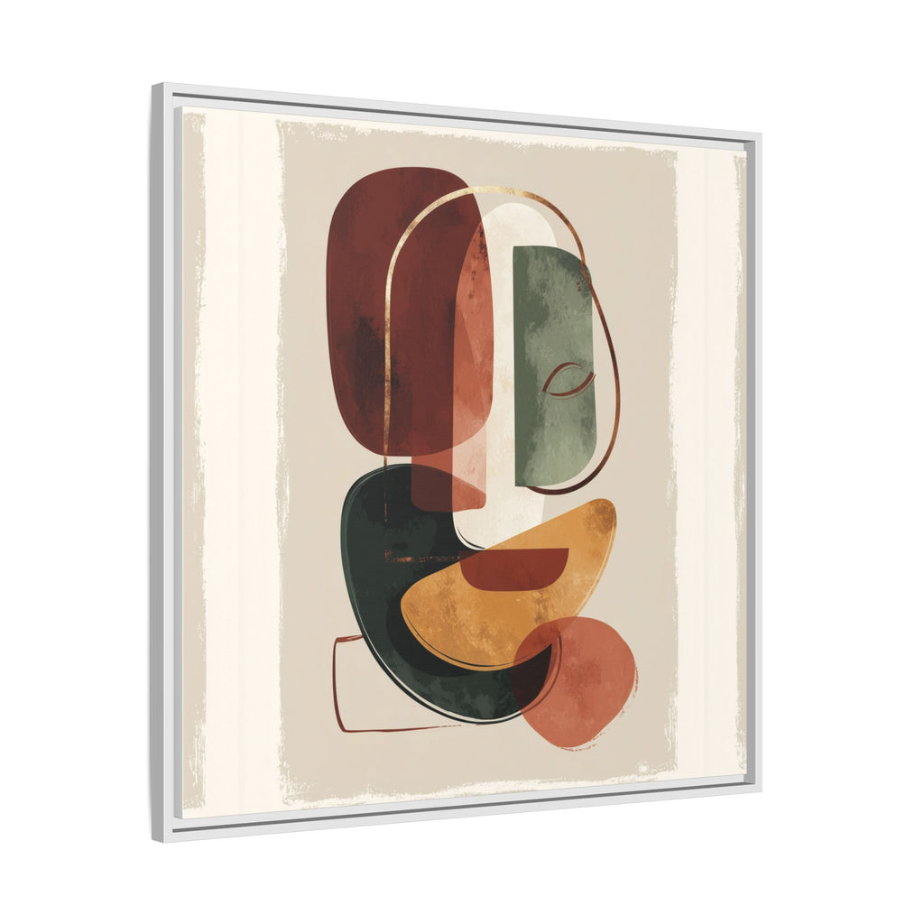 Layered Geometries: Mid-Century Modern Composition, Organic Abstract Design, Translucent Intersecting Shapes   |   Custom Orders Accepted