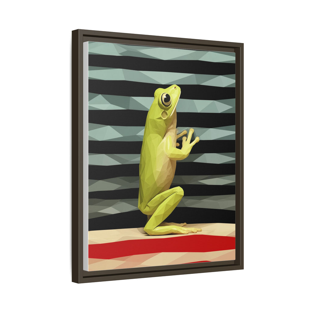 Geometric Frog Ascendant: Low-Poly Digital Amphibian, Architectural Nature Art   |    Custom Orders Available