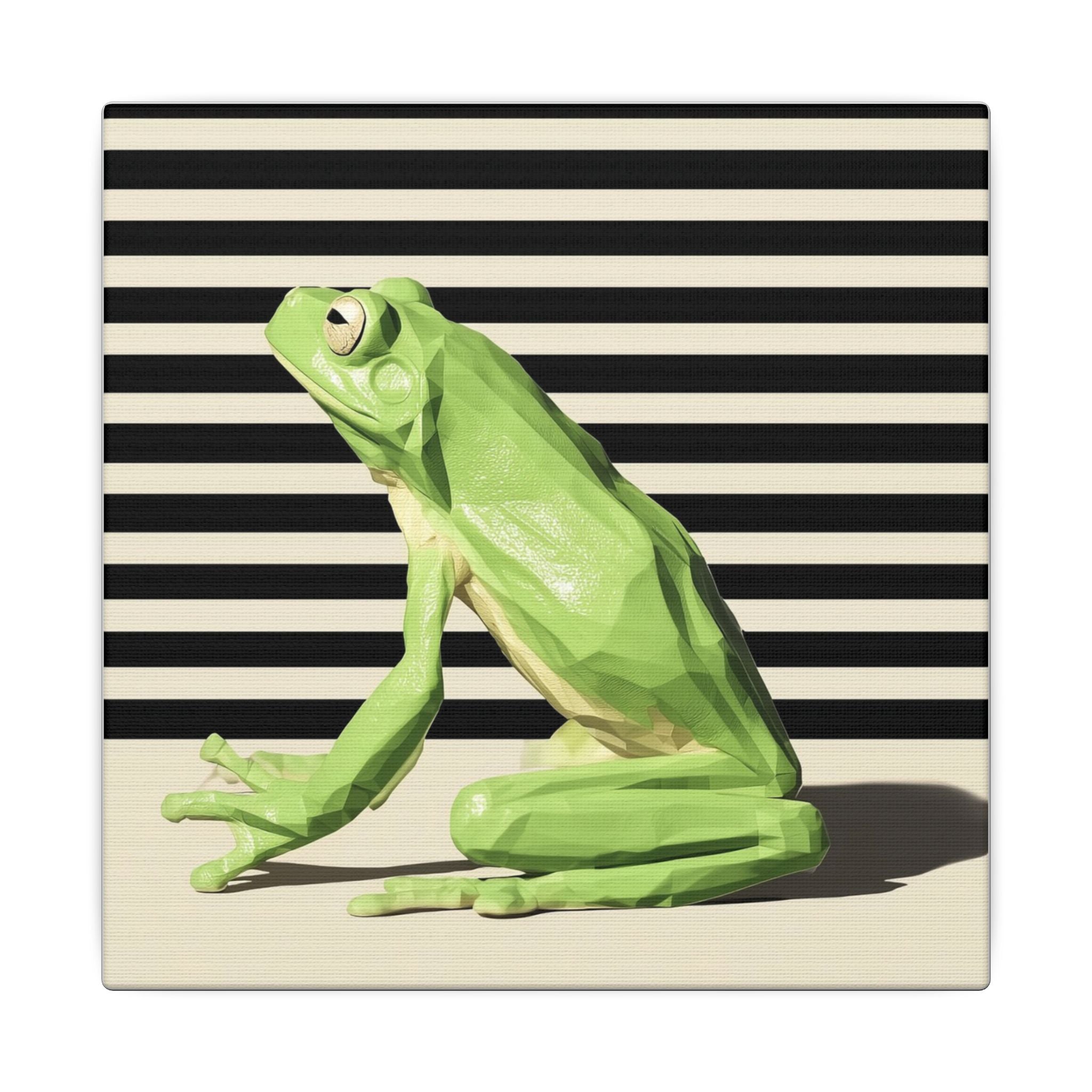 Geometric Frog: Low-Poly Wildlife Art, Modern Minimalist Design   |    Custom Orders Available