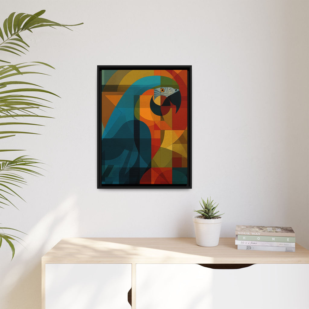 Cubist Parrot Prisma: Geometric Bird Art, Modernist Color Block Design   |    Custom Orders Available