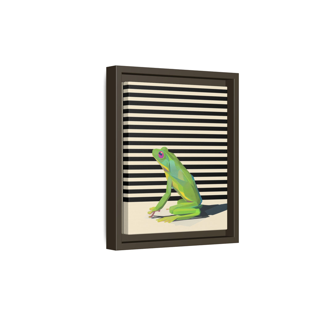 Geometric Frog Persona: Modern Wildlife Illustration, Vibrant Graphic Design   |  Personalized & Custom Orders Available