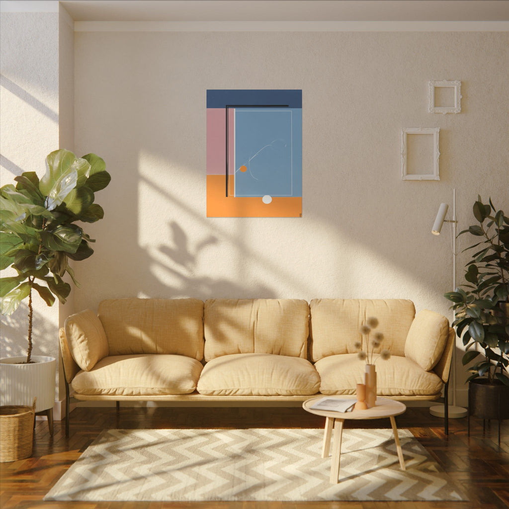 Geometric Harmony: Abstract Minimalist Composition, Modernist Color Fields, Constructivist Design Principles   |   Custom Orders Accepted