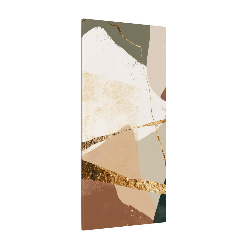 Canvas Print, Abstract Earthy Gold Wall Art, Modern Designer Home Decor, Stretched Matte Canvas; Thick, Multi-Size, Office Decor