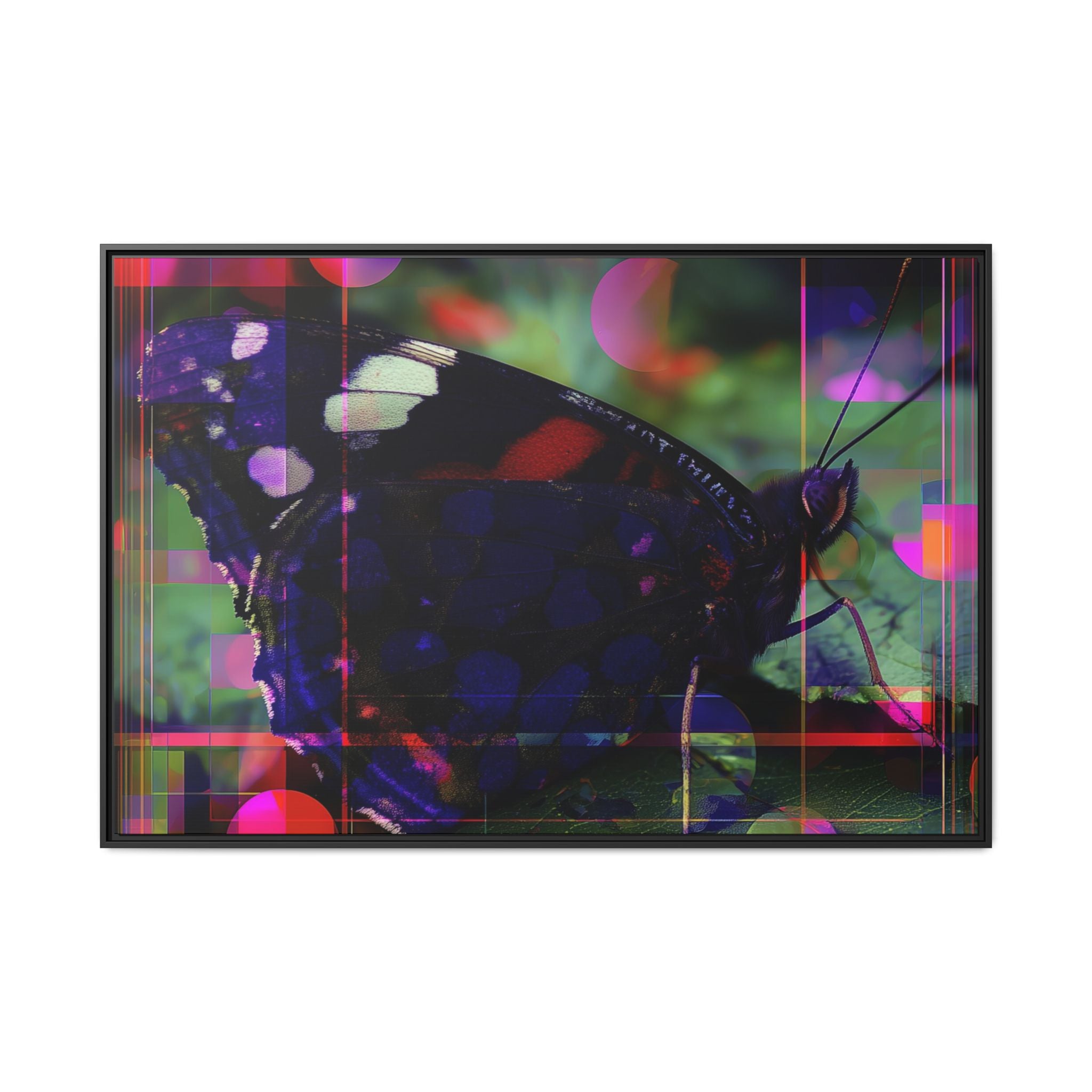 Metamorphic Glitch: Digital Nature Remix, Butterfly Geometric Distortion   |    Custom Orders Available