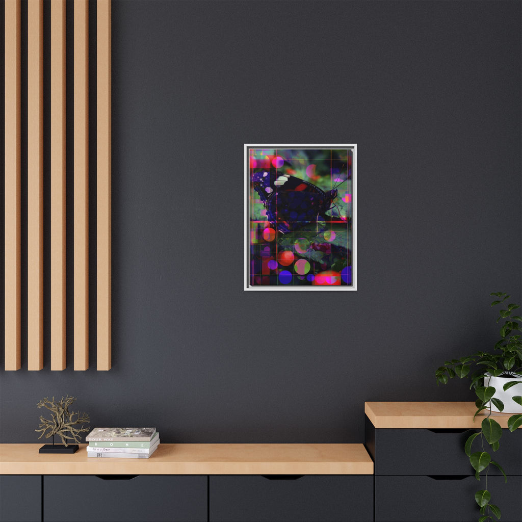 Geometric Butterfly Framed Print: Digital Glitch Butterfly Art, Geometric Nature Photography   |  Personalized & Custom Orders Available