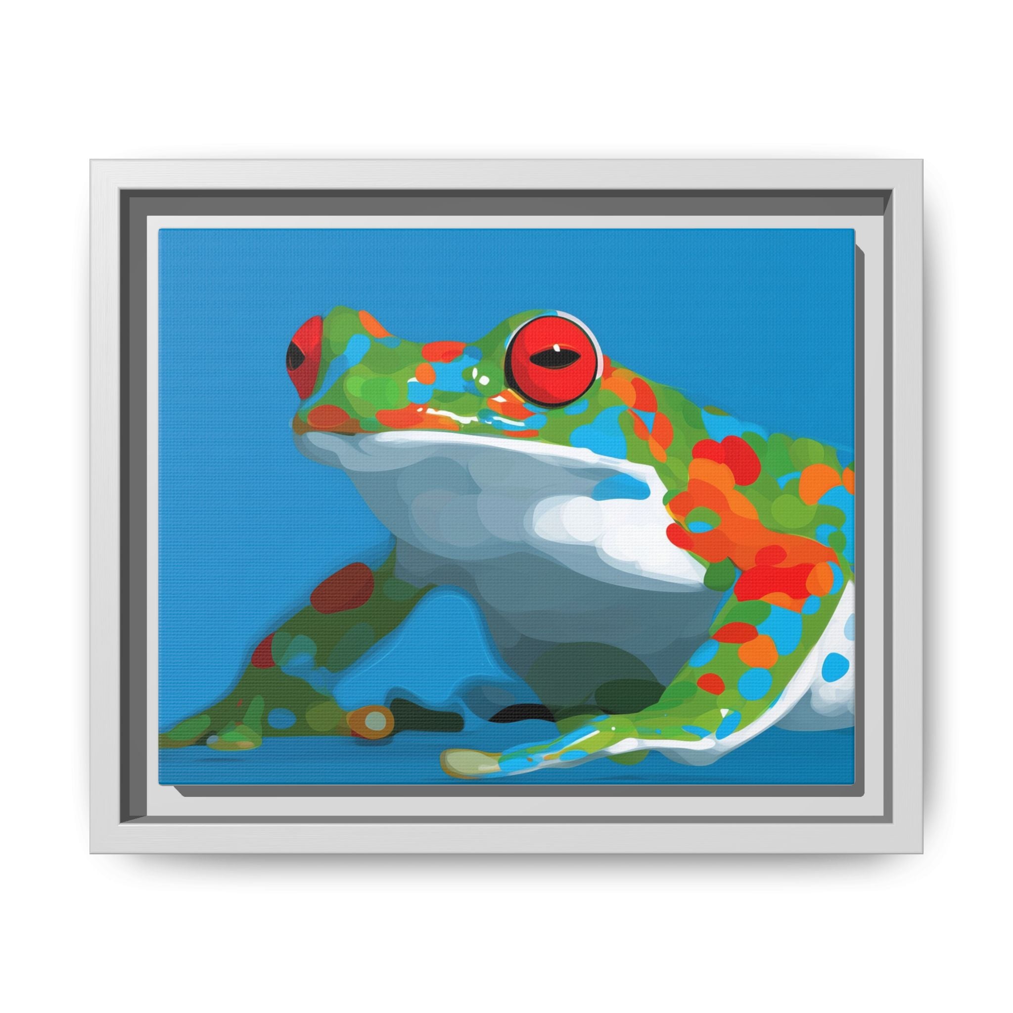 Mosaic Frog: Geometric Wildlife Art, Colorful Amphibian Print   |    Custom Orders Available