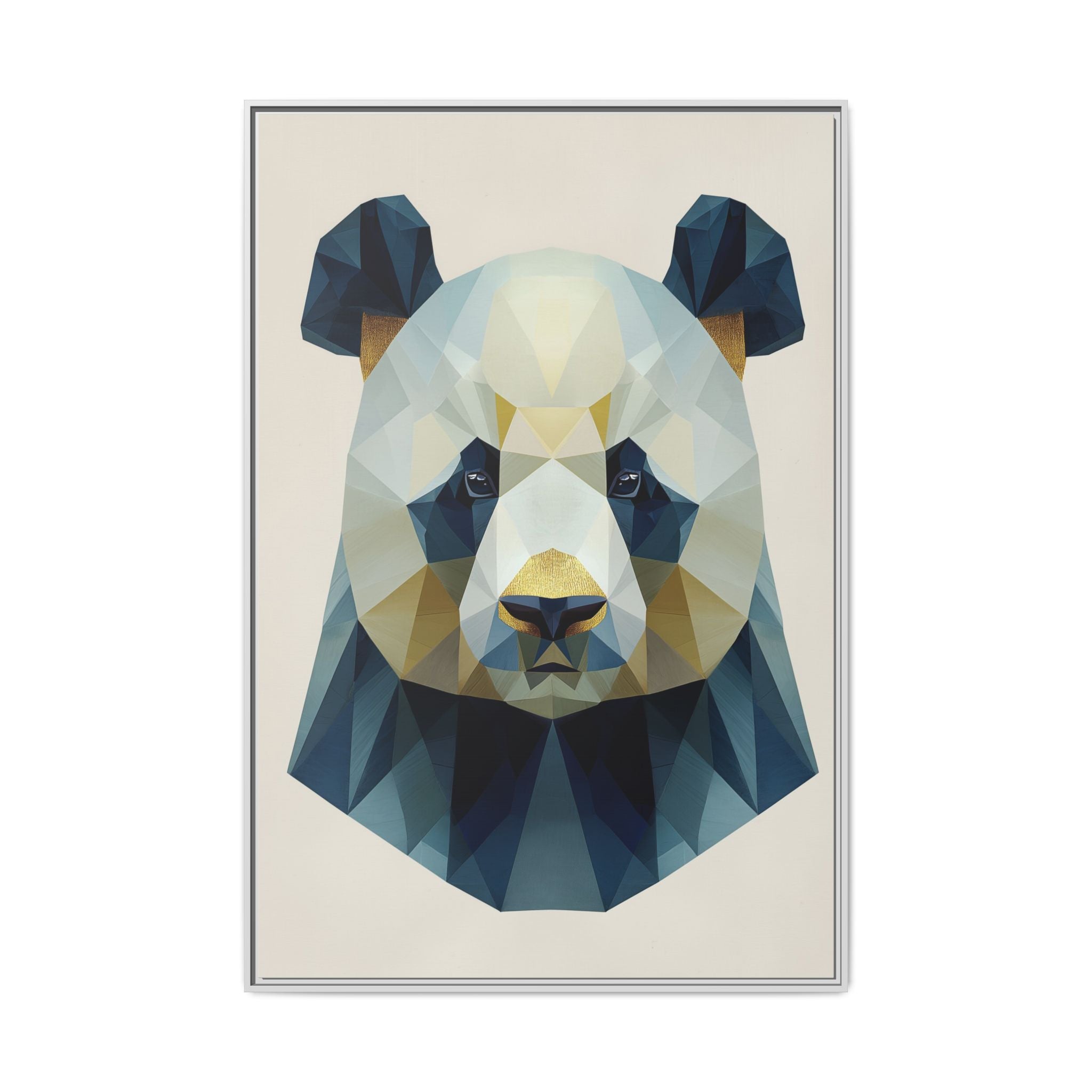 Geometric Panda Prism: Low-Poly Digital Wildlife Art, Minimalist Triangular Design   |  Personalized & Custom Orders Available