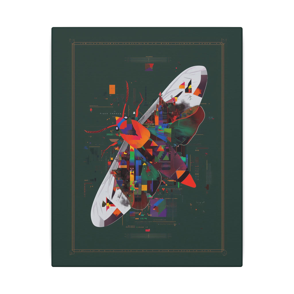 Geometric Butterfly: Digital Fragmentation, Chromatic Abstract Design   |    Custom Orders Available