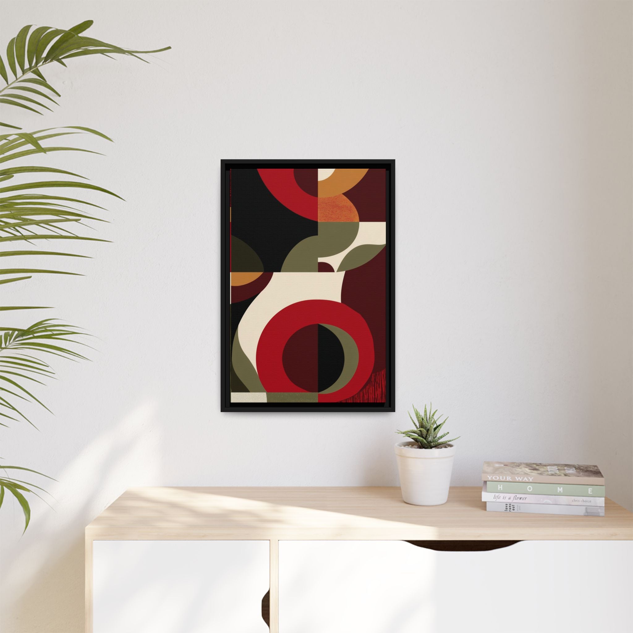 Geometric Intersections: Mid-Century Modern Design, Abstract Architectural Composition, Rhythmic Curved Forms   |   Custom Orders Accepted