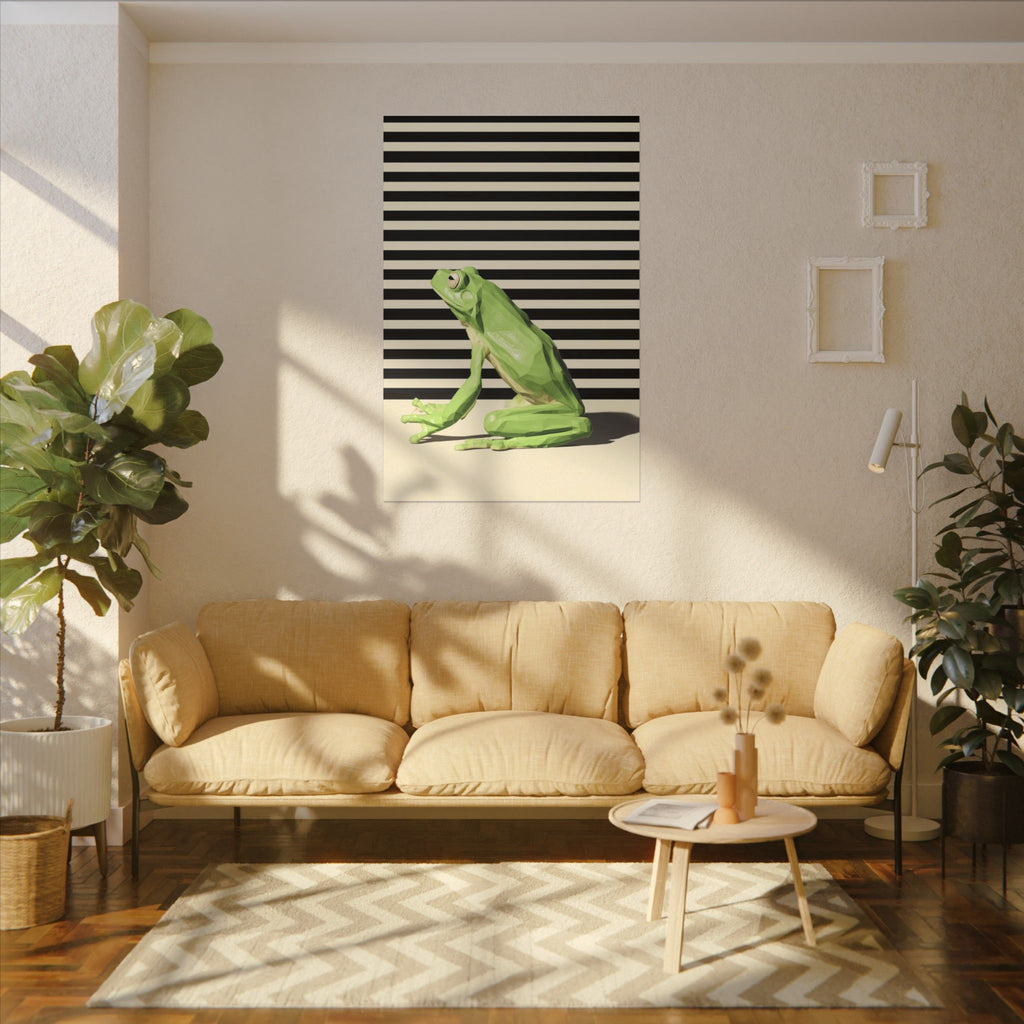 Geometric Frog: Low-Poly Wildlife Art, Modern Minimalist Design   |    Custom Orders Available