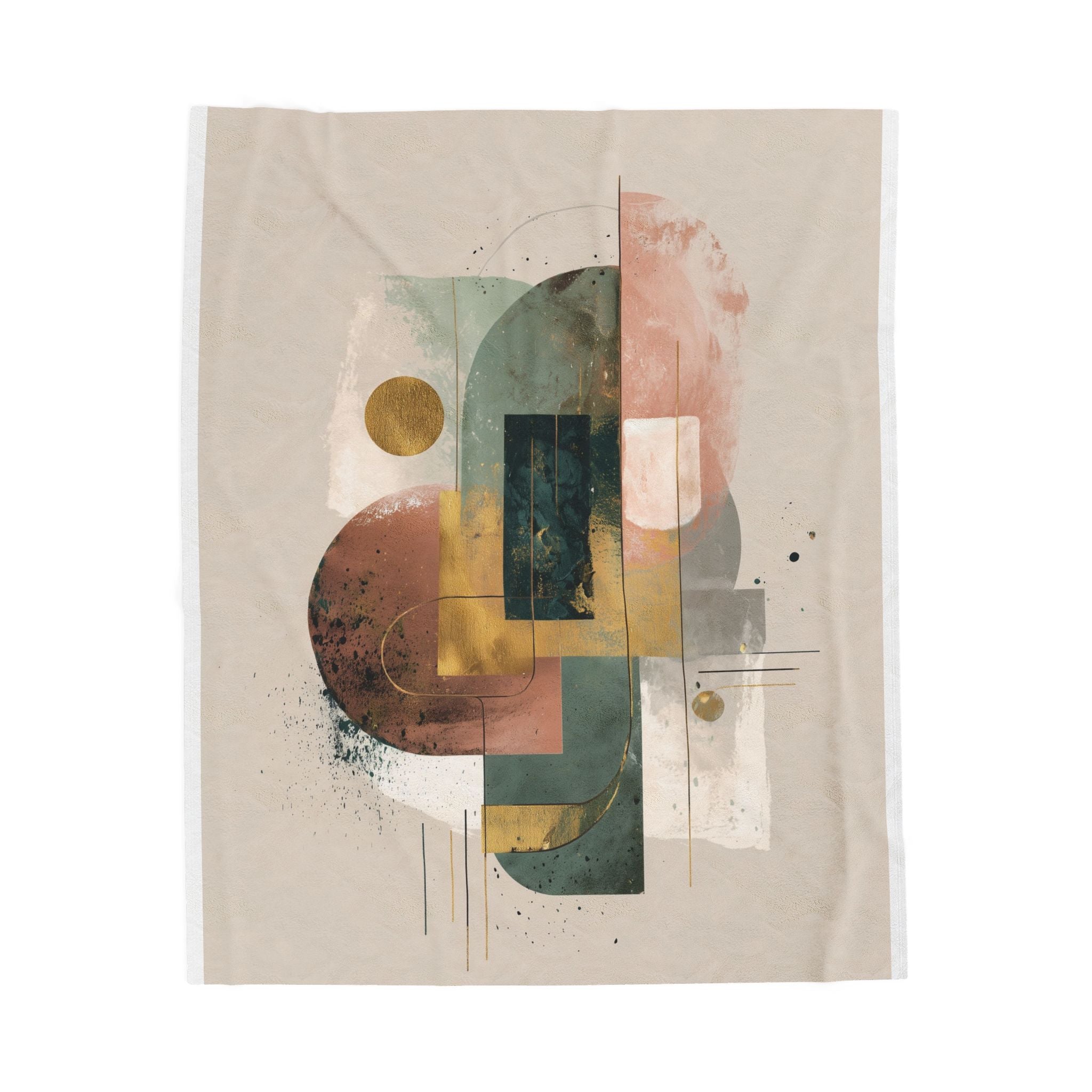 Ethereal Geometries: Pastel Minimalism, Mid-Century Modern Abstract   |    Custom Orders Available