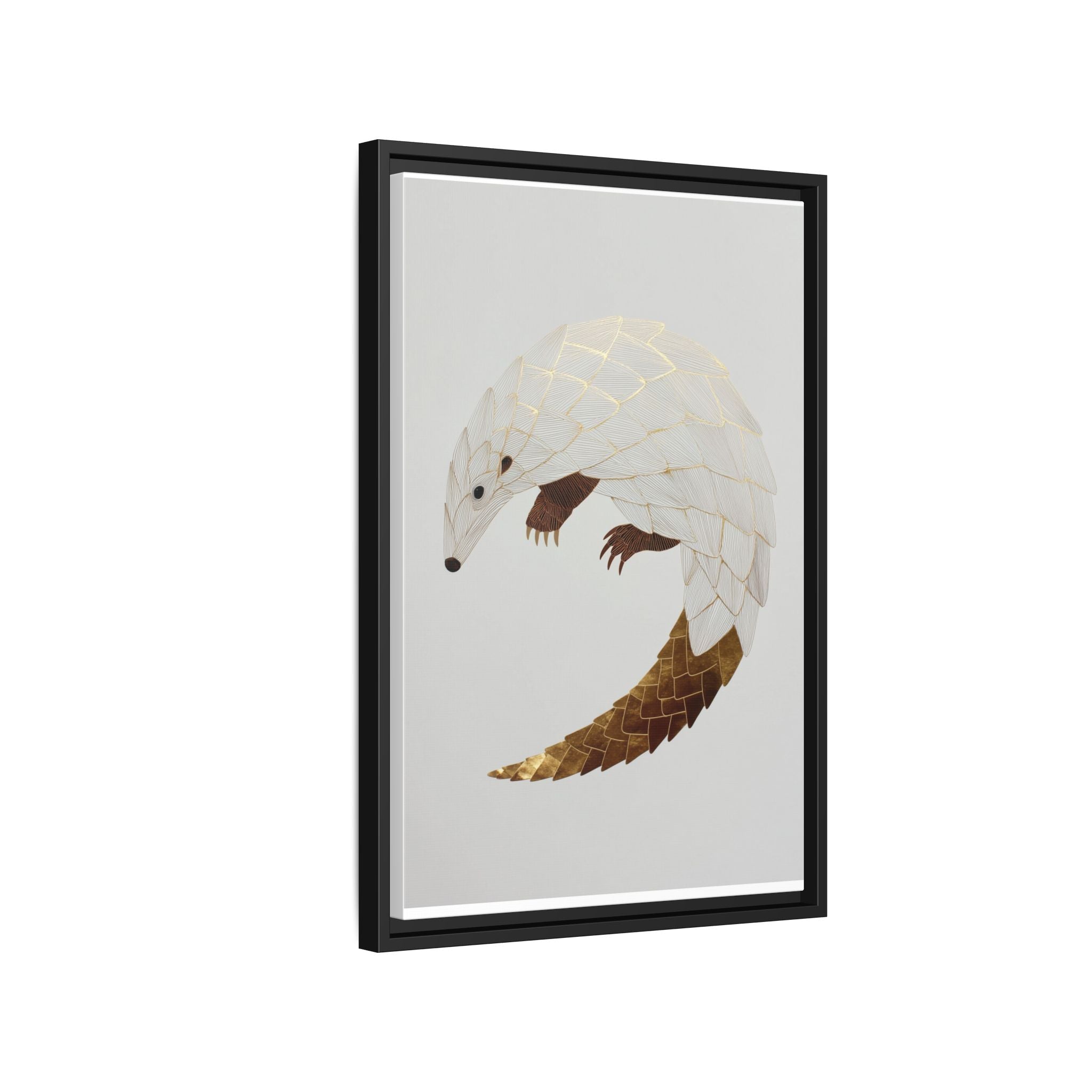 Geometric Hedgehog: Minimalist Wildlife Illustration, Layered Metallic Geometric Art   |    Custom Orders Available