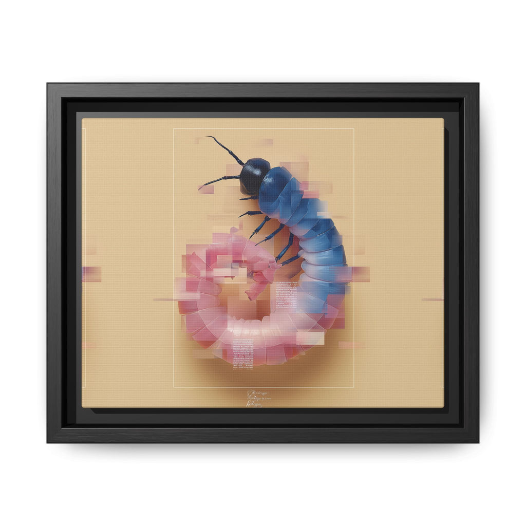 Glitched Symmetry: Digital Insect Mosaic, Pixelated Fragmentation   |    Custom Orders Available