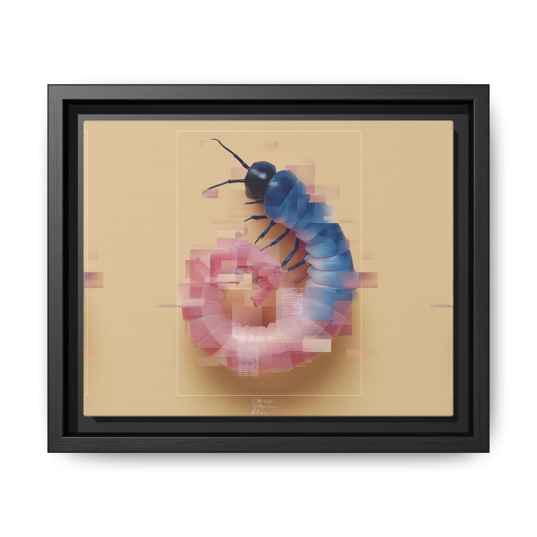 Glitched Symmetry: Digital Insect Mosaic, Pixelated Fragmentation   |    Custom Orders Available