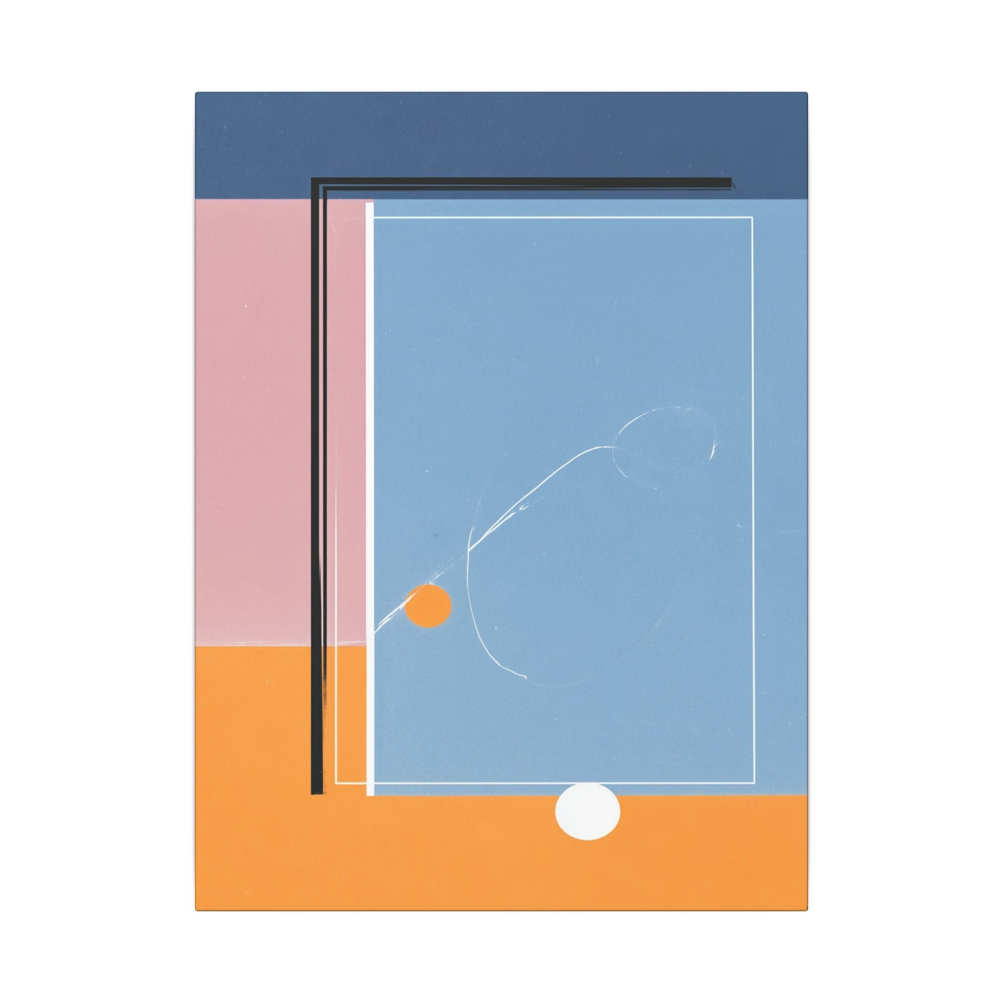 Geometric Harmony: Abstract Minimalist Composition, Modernist Color Fields, Constructivist Design Principles   |   Custom Orders Accepted