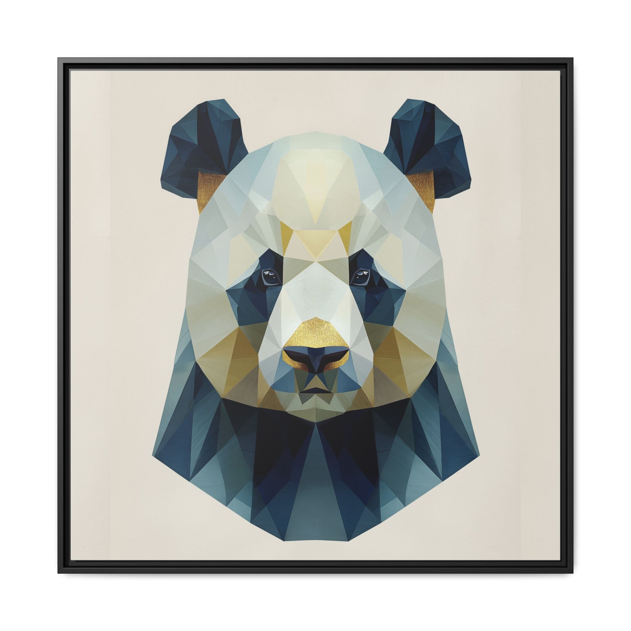 Geometric Panda Prism: Low-Poly Digital Wildlife Art, Minimalist Triangular Design   |  Personalized & Custom Orders Available