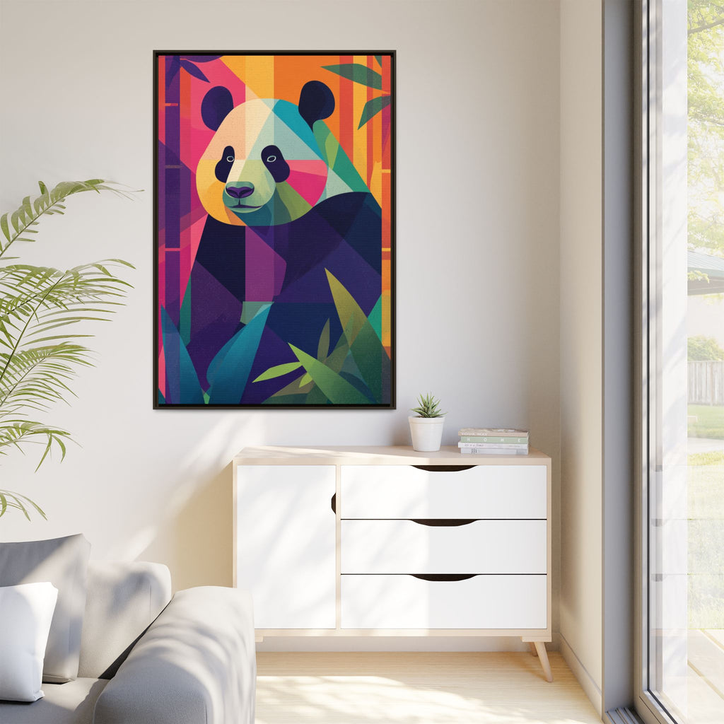 Geometric Panda: Mosaic Wildlife Portrait, Digital Polygonal Art   |  Personalized & Custom Orders Available