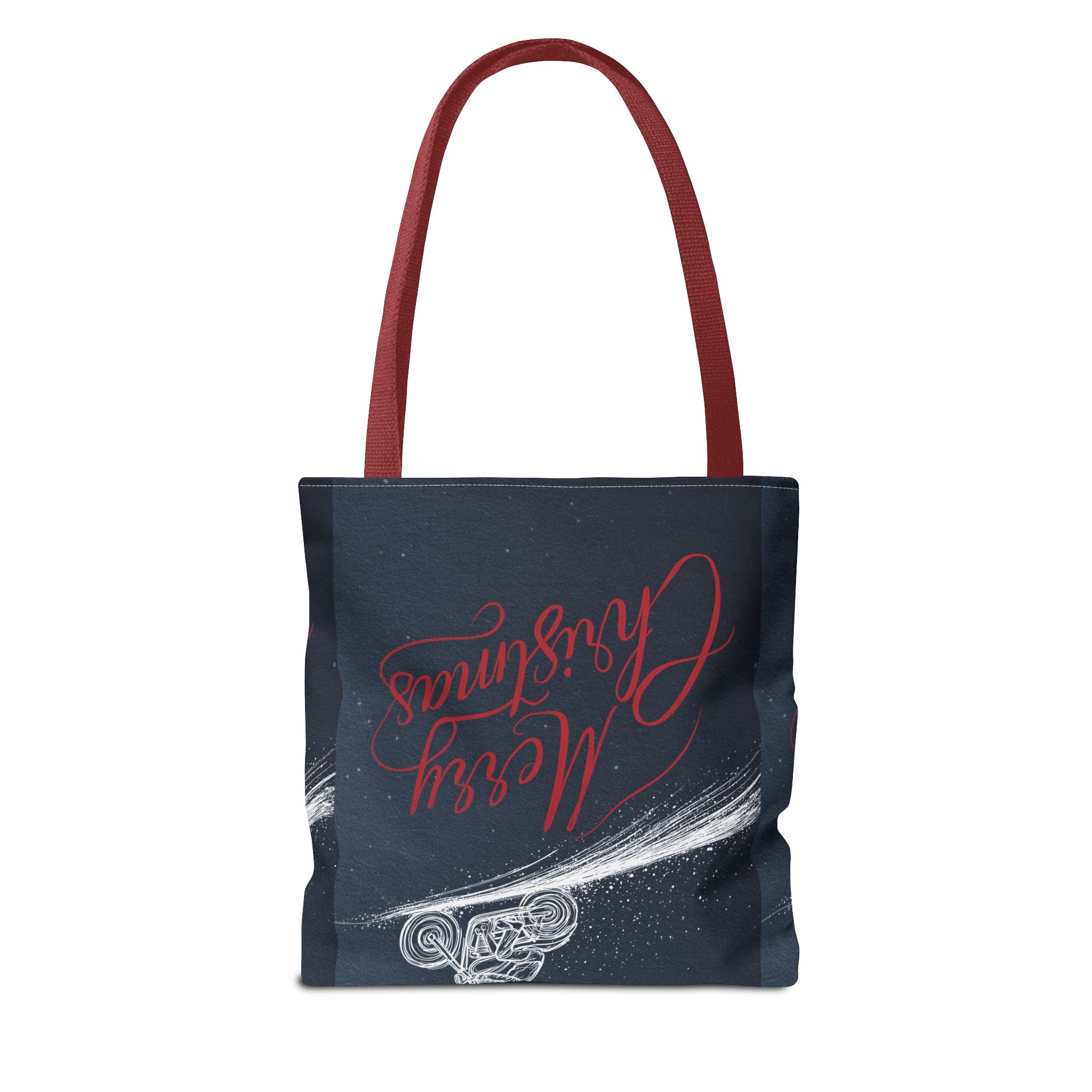 Motorbike Riding Dad Christmas Tote Bag (AOP)