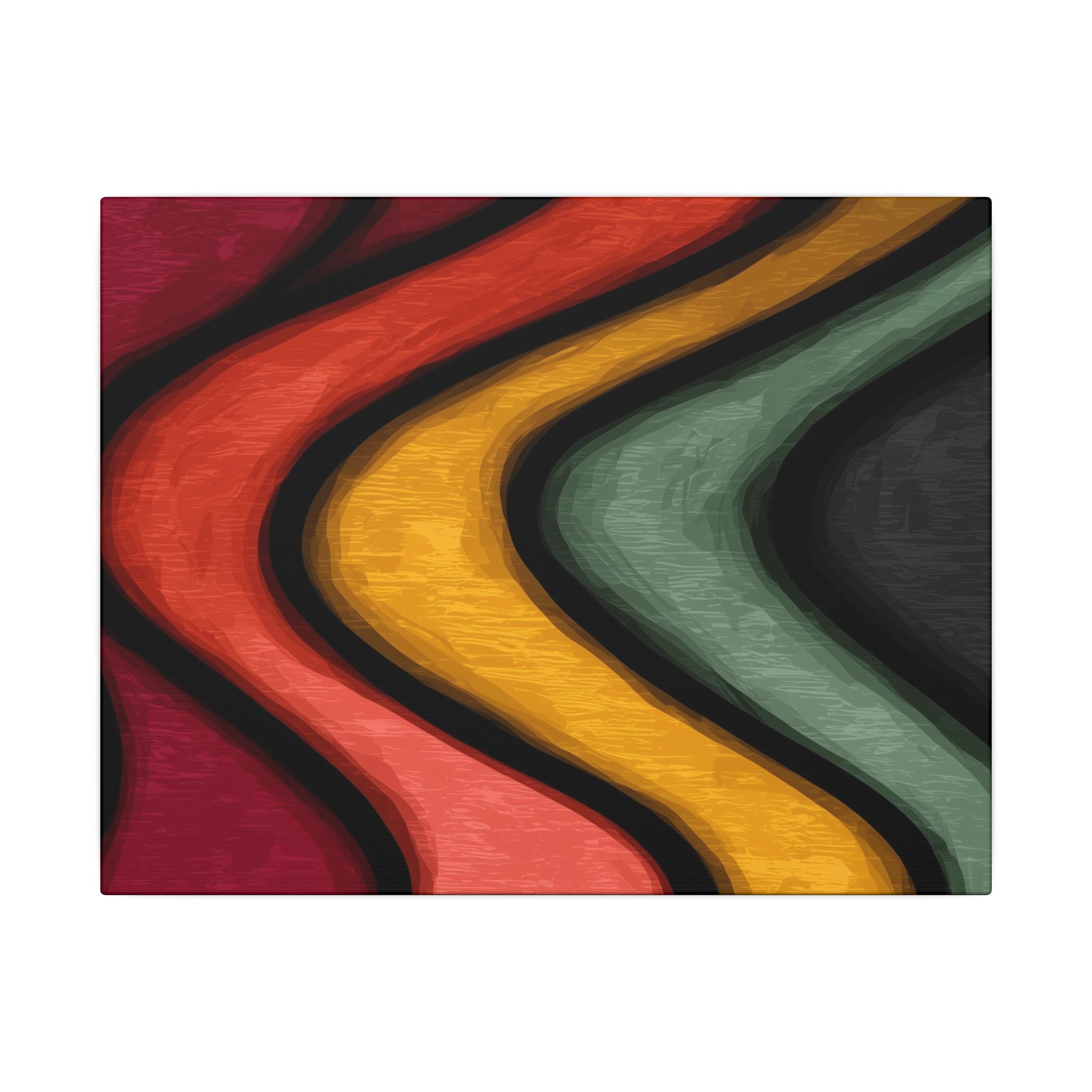 Autumnal Waves: Sinuous Organic Abstractions, Warm Color Landscape, Rhythmic Painterly Flow   |   Custom Orders Accepted