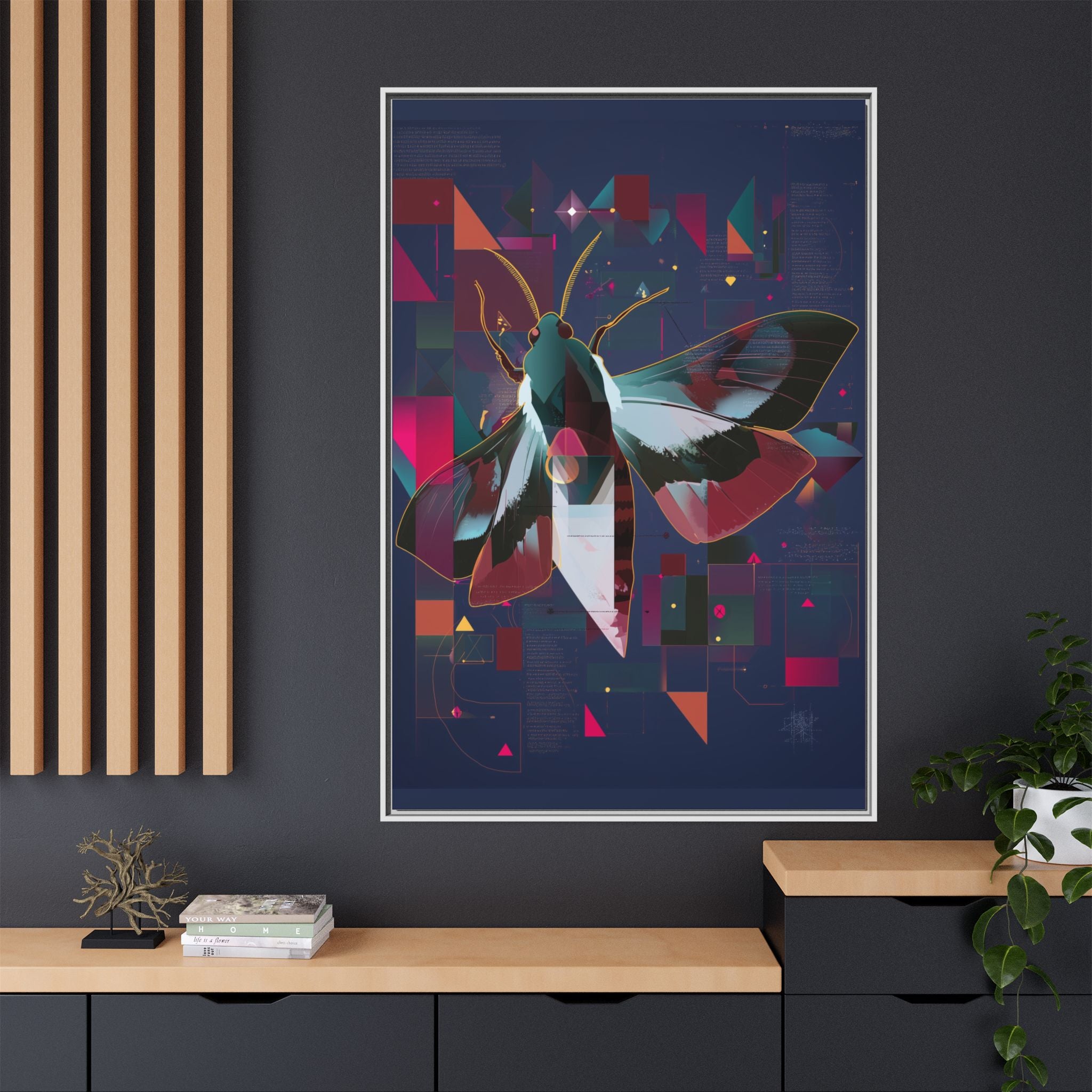 Digital Metamorphosis: Geometric Butterfly, Technological Nature   |    Custom Orders Available
