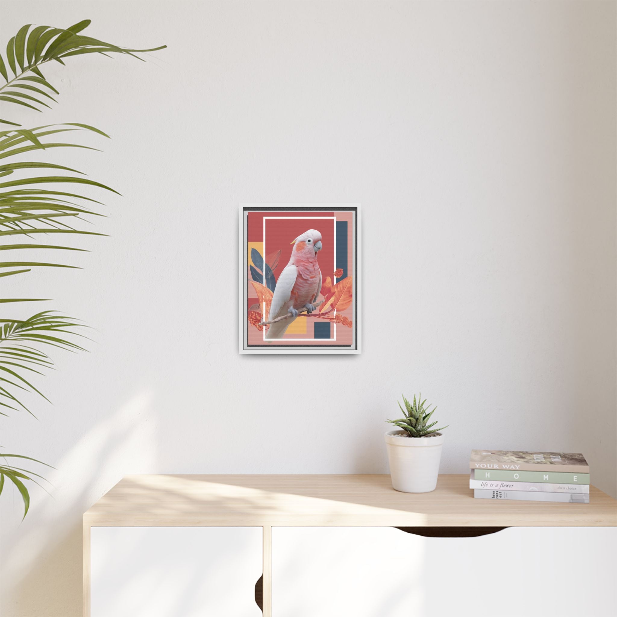 Geometric Cockatoo: Prismatic Wildlife Portrait, Modern Avian Art Series   |    Custom Orders Available
