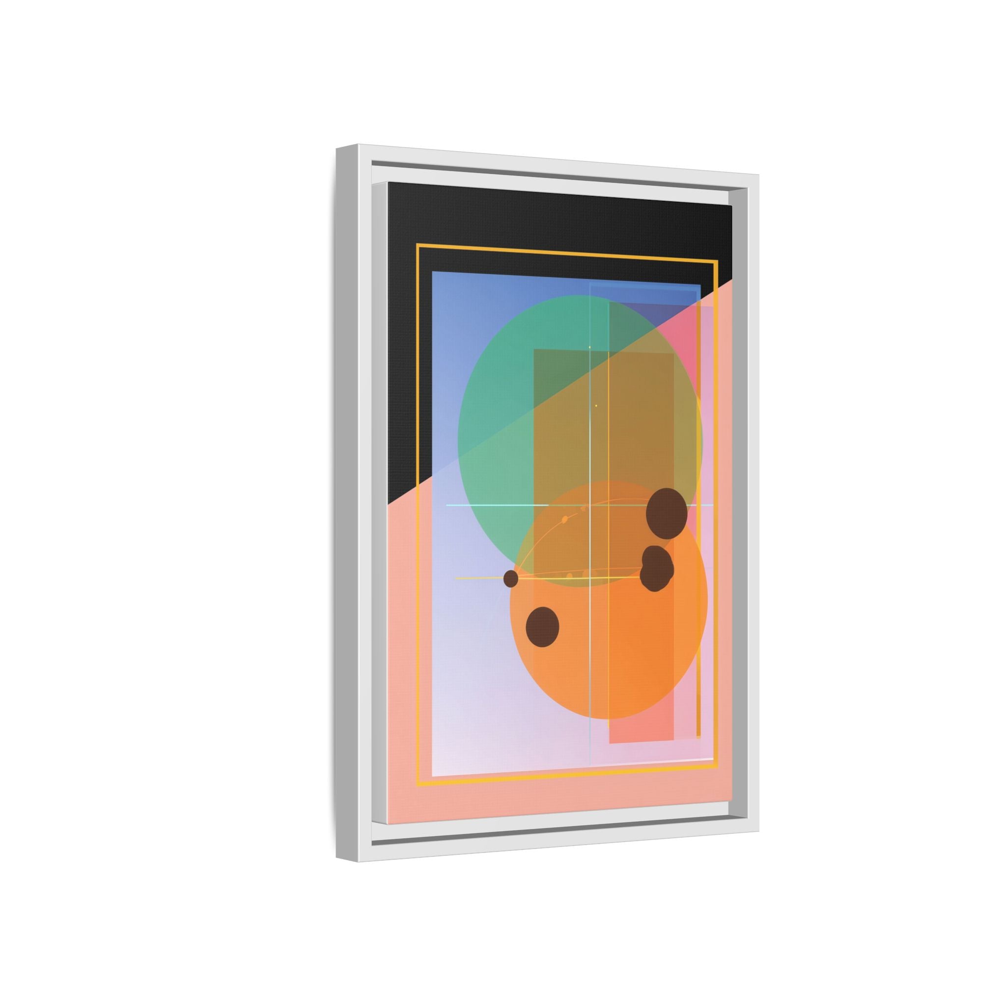 Geometric Harmony: Abstract Composition, Overlapping Shapes, Precision Design   |   Custom Orders Accepted