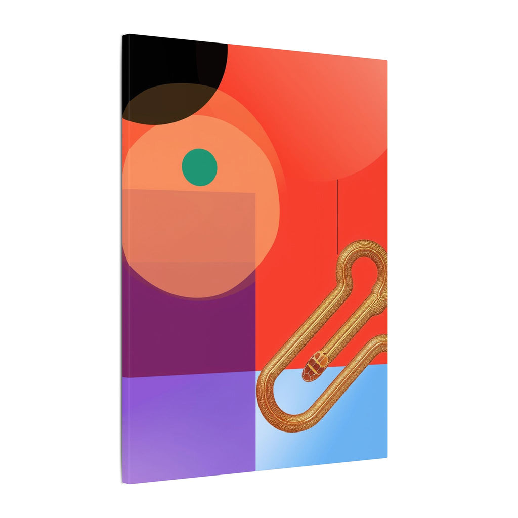 Serpentine Geometry: Abstract Color Fusion, Dimensional Graphic Design, Vibrant Compositional Art   |   Custom Orders Accepted