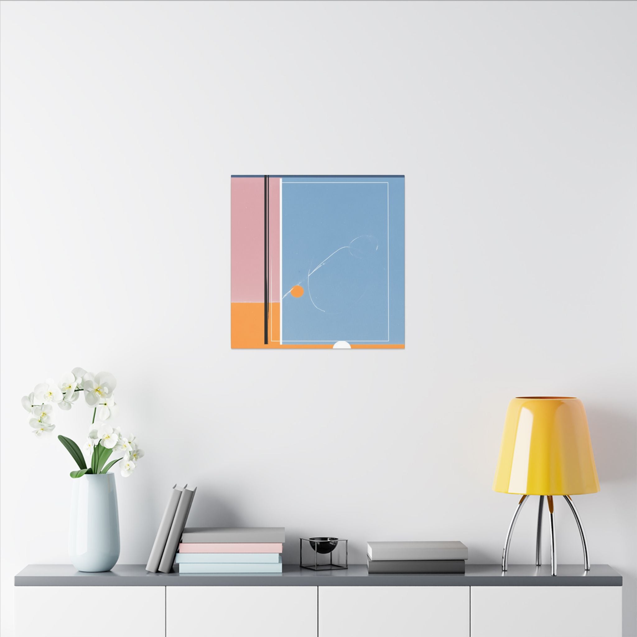 Geometric Harmony: Abstract Minimalist Composition, Modernist Color Fields, Constructivist Design Principles   |   Custom Orders Accepted