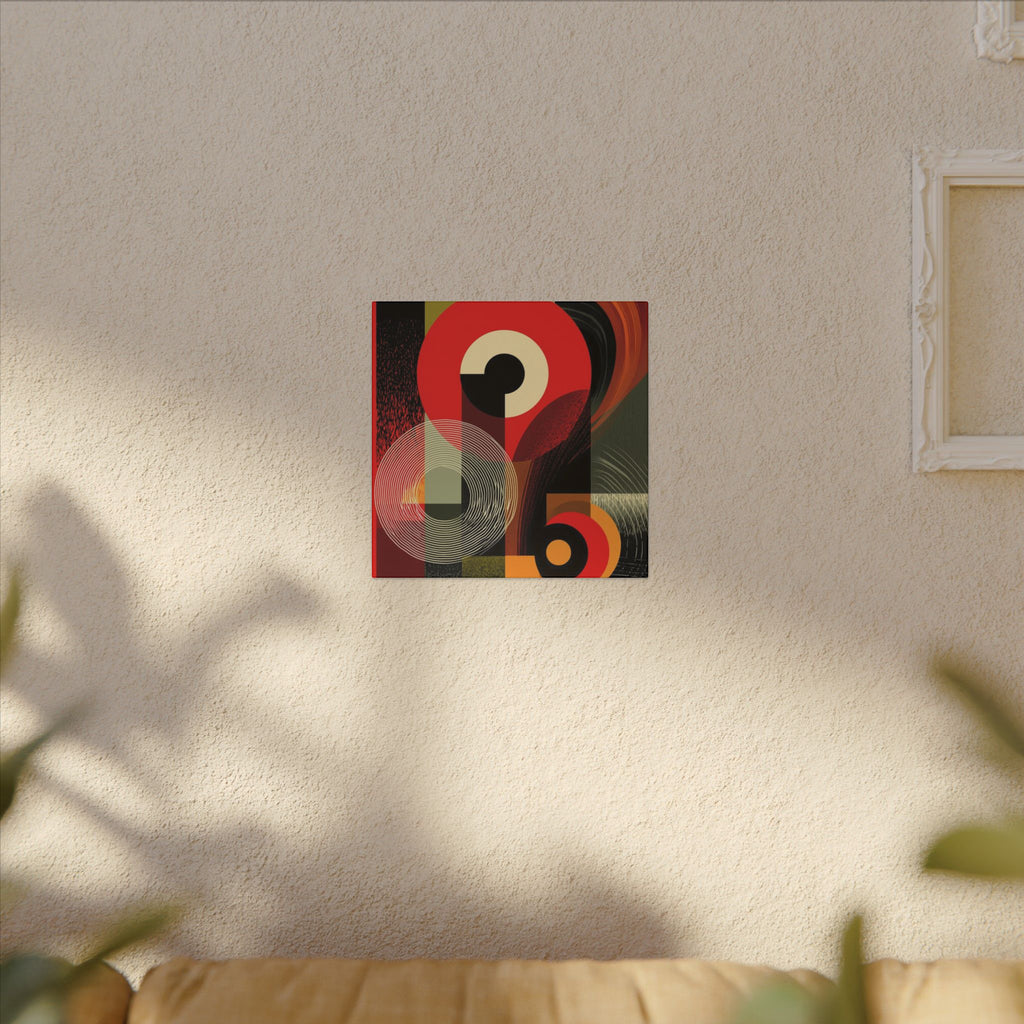 Geometric Convergence: Mid-Century Modern Abstract, Constructivist Design Principles, Bold Chromatic Composition   |   Custom Orders