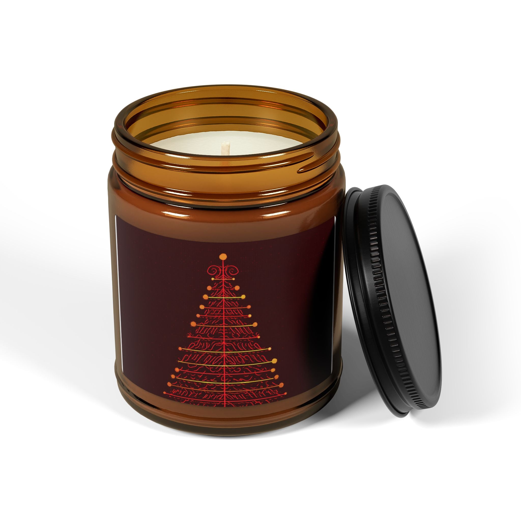 Festive Scented Soy Candle, Holiday Candle, Christmas Home Decor, Cozy Aromatherapy Gift, Winter Scented Jar