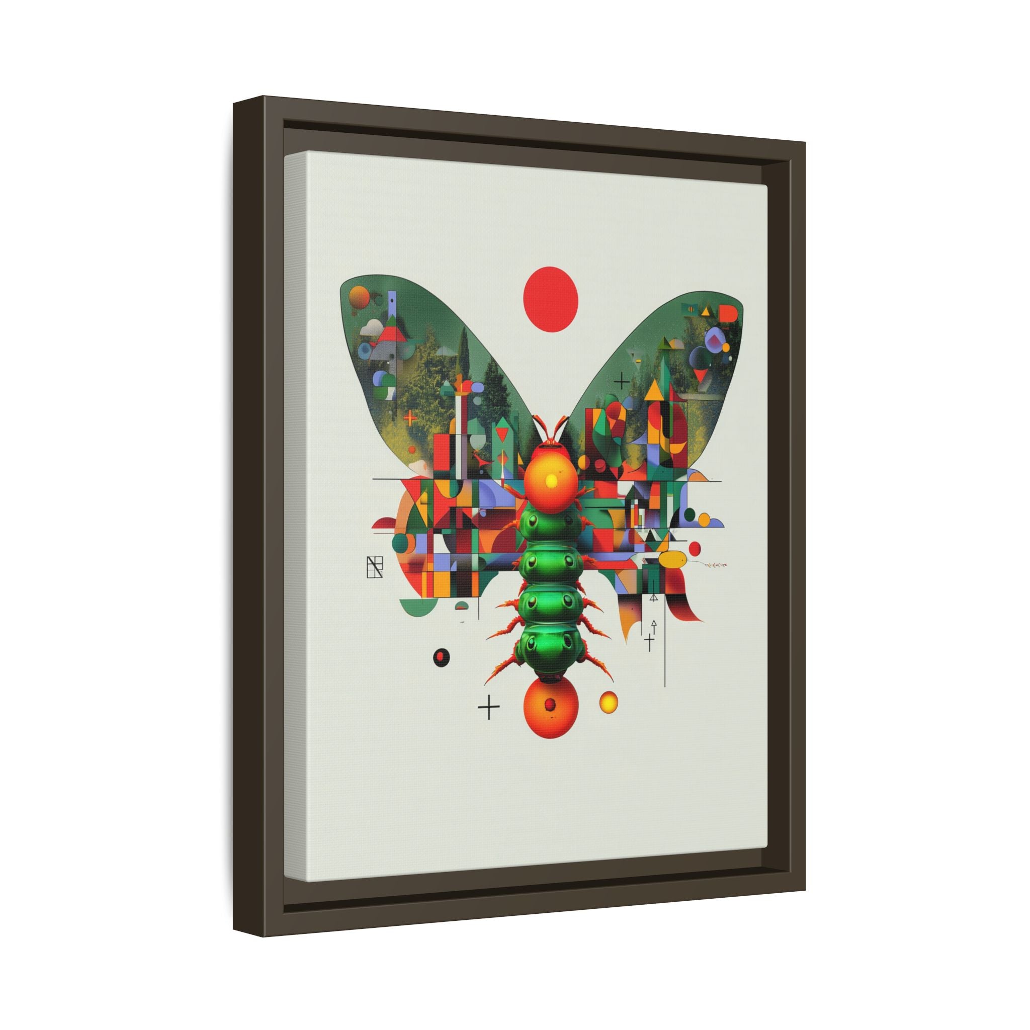 Digital Butterfly Framed Print, Cubist Architectural Abstraction   |  Personalized & Custom Orders Available