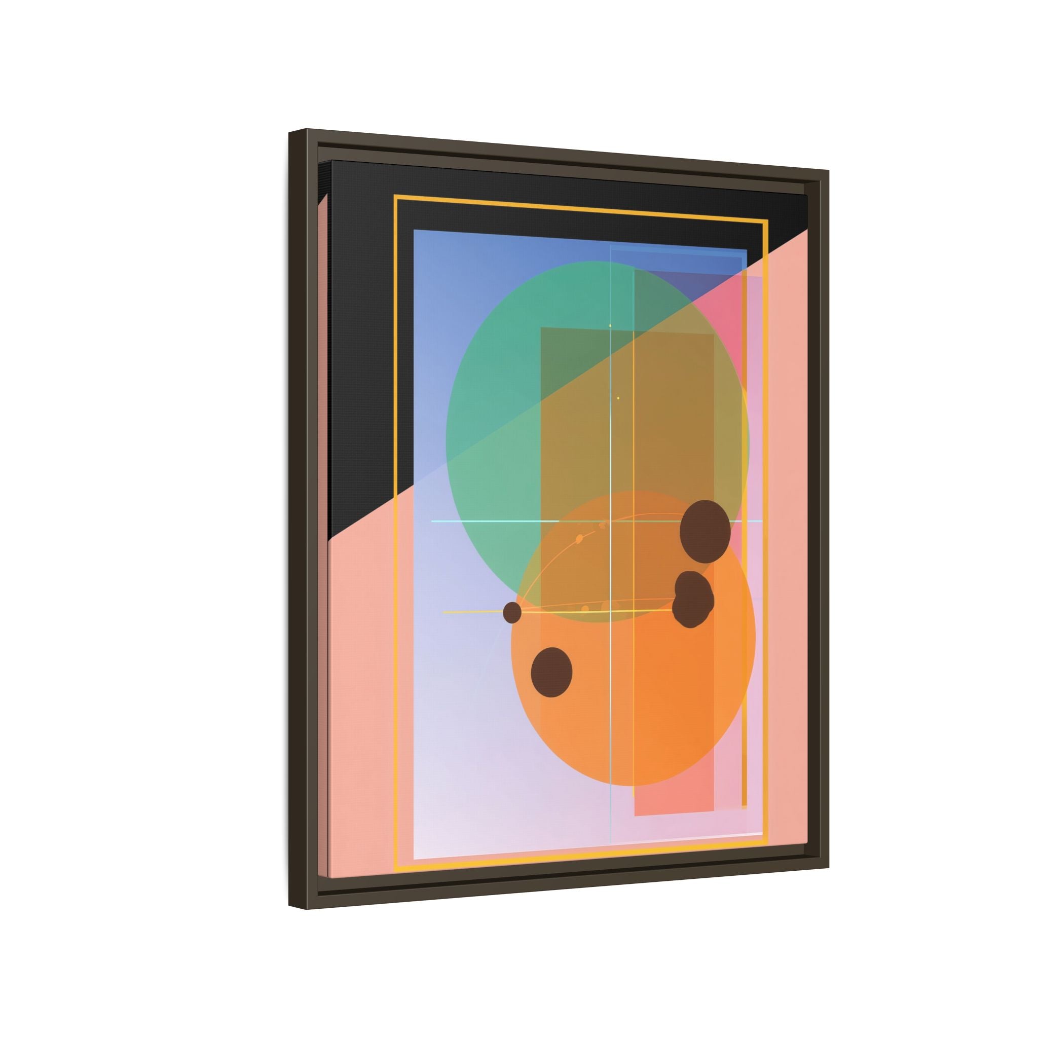 Geometric Harmony: Abstract Composition, Overlapping Shapes, Precision Design   |   Custom Orders Accepted