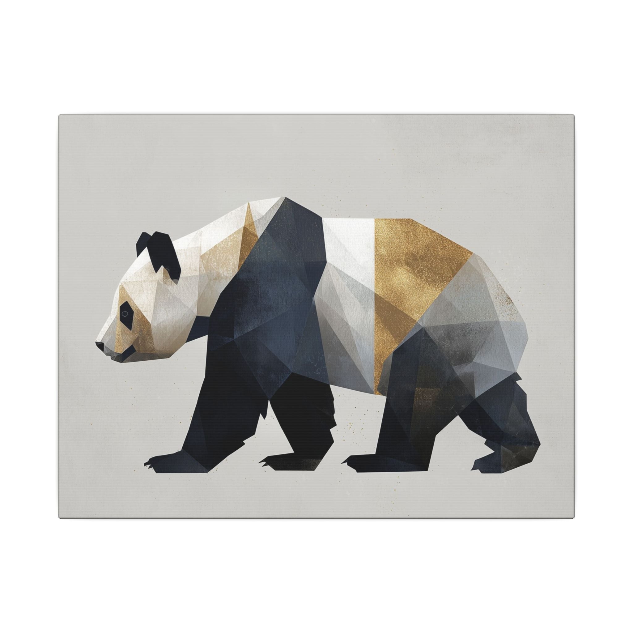 Geometric Panda: Minimalist Digital Art, Polygonal Wildlife Design, Contemporary Graphic Illustration   |  Personalized & Custom Orders