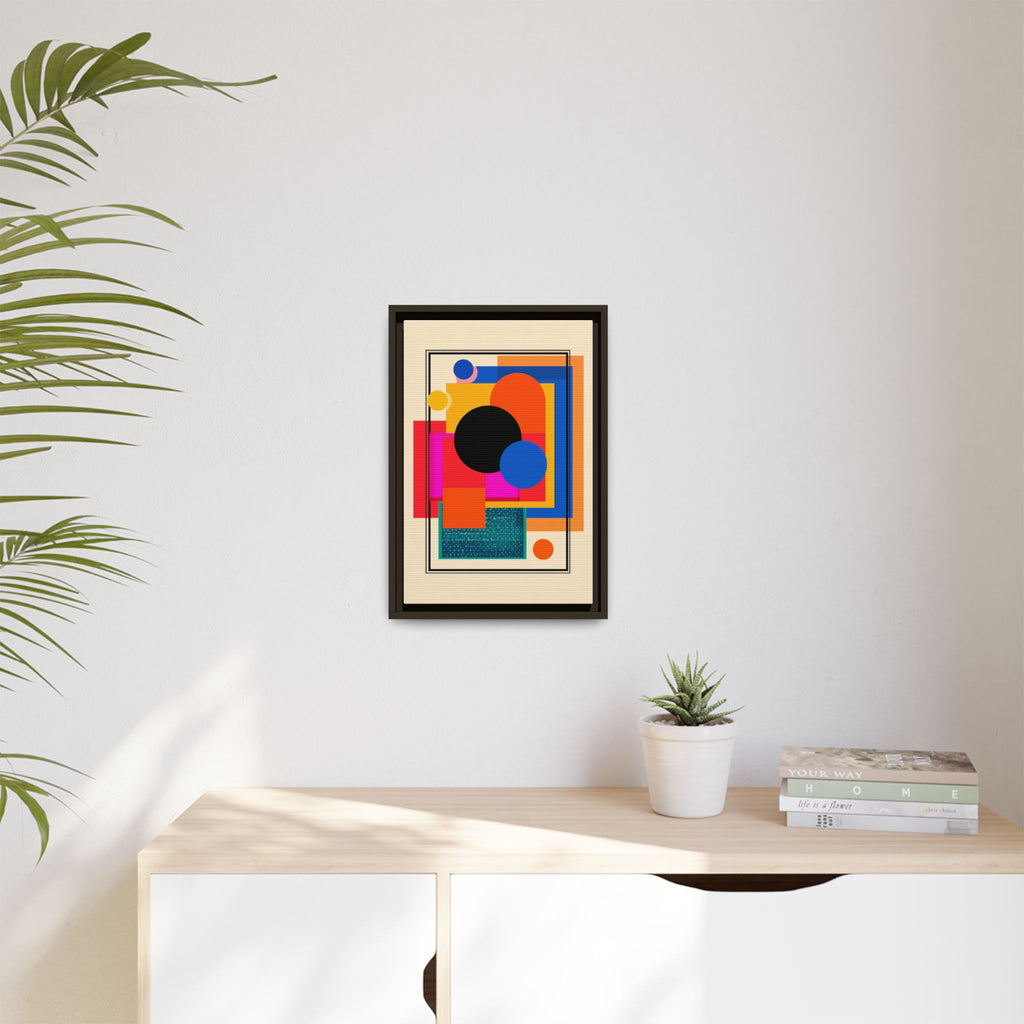 Geometric Harmony: Abstract Color Blocks, Mid-Century Modern Design, Minimalist Art Composition   |   Custom Orders Accepted