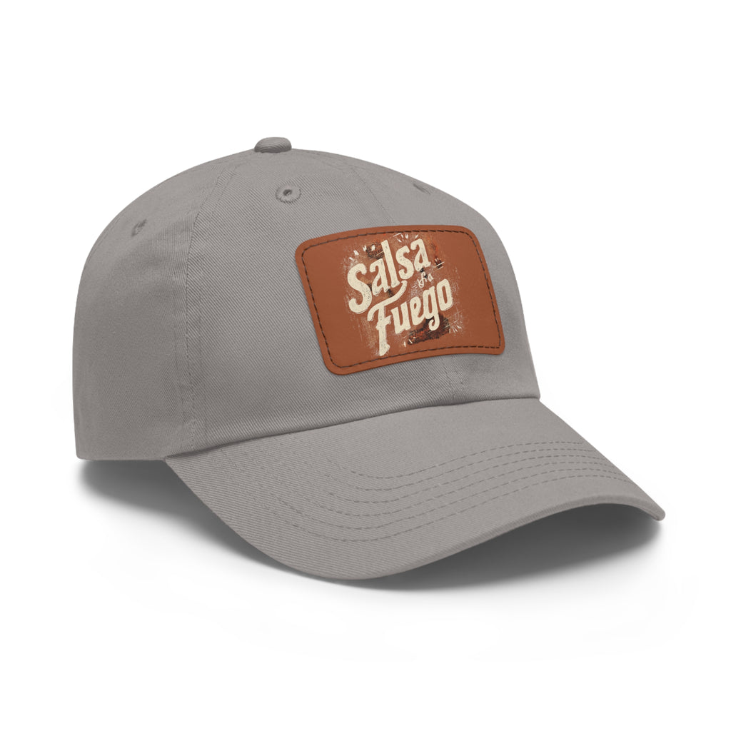 Salsa Fuego Dad Hat with Leather Patch (Rectangle)