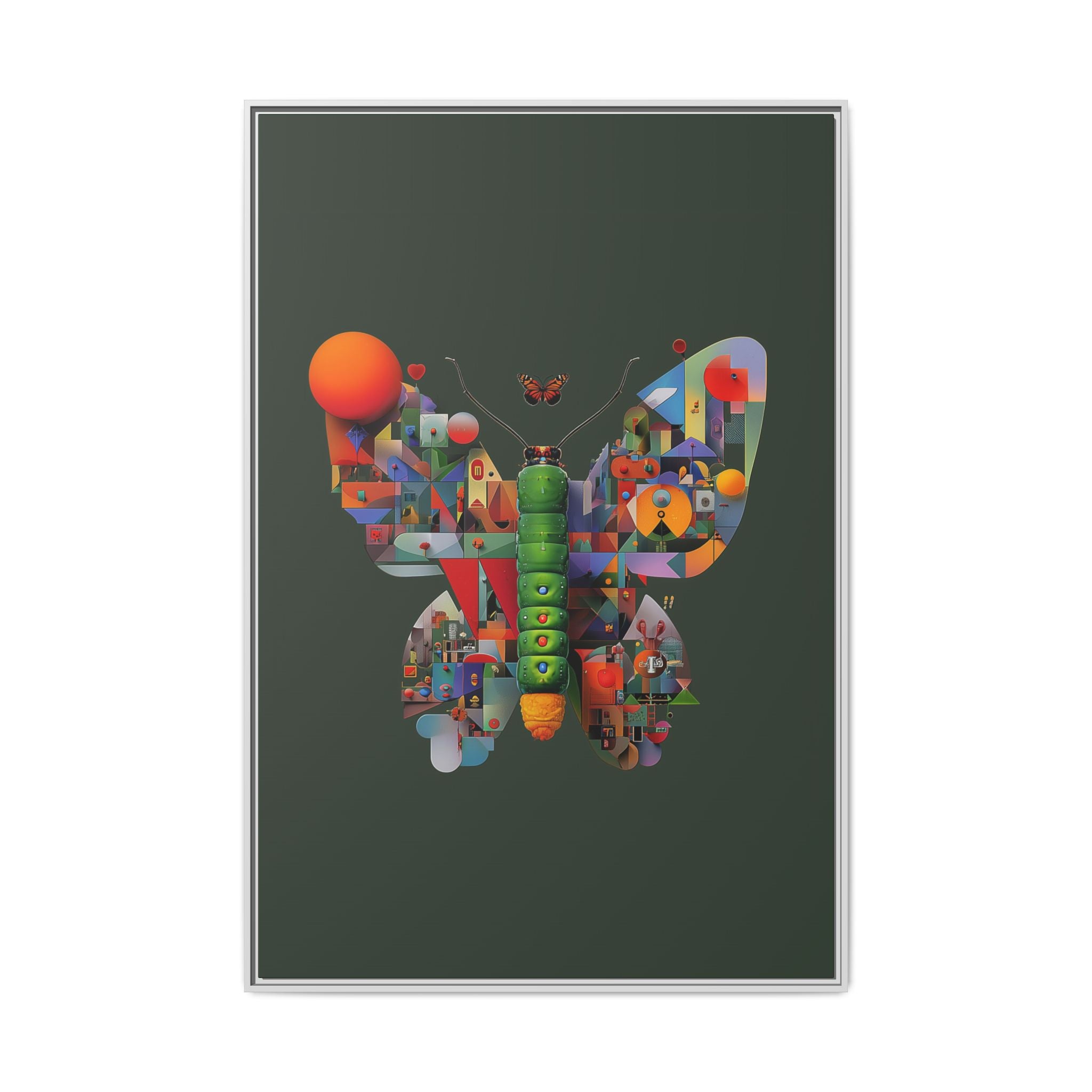 Furnie: Geometric Butterfly Mosaic, Digital Art Landscape   |    Custom Orders Available