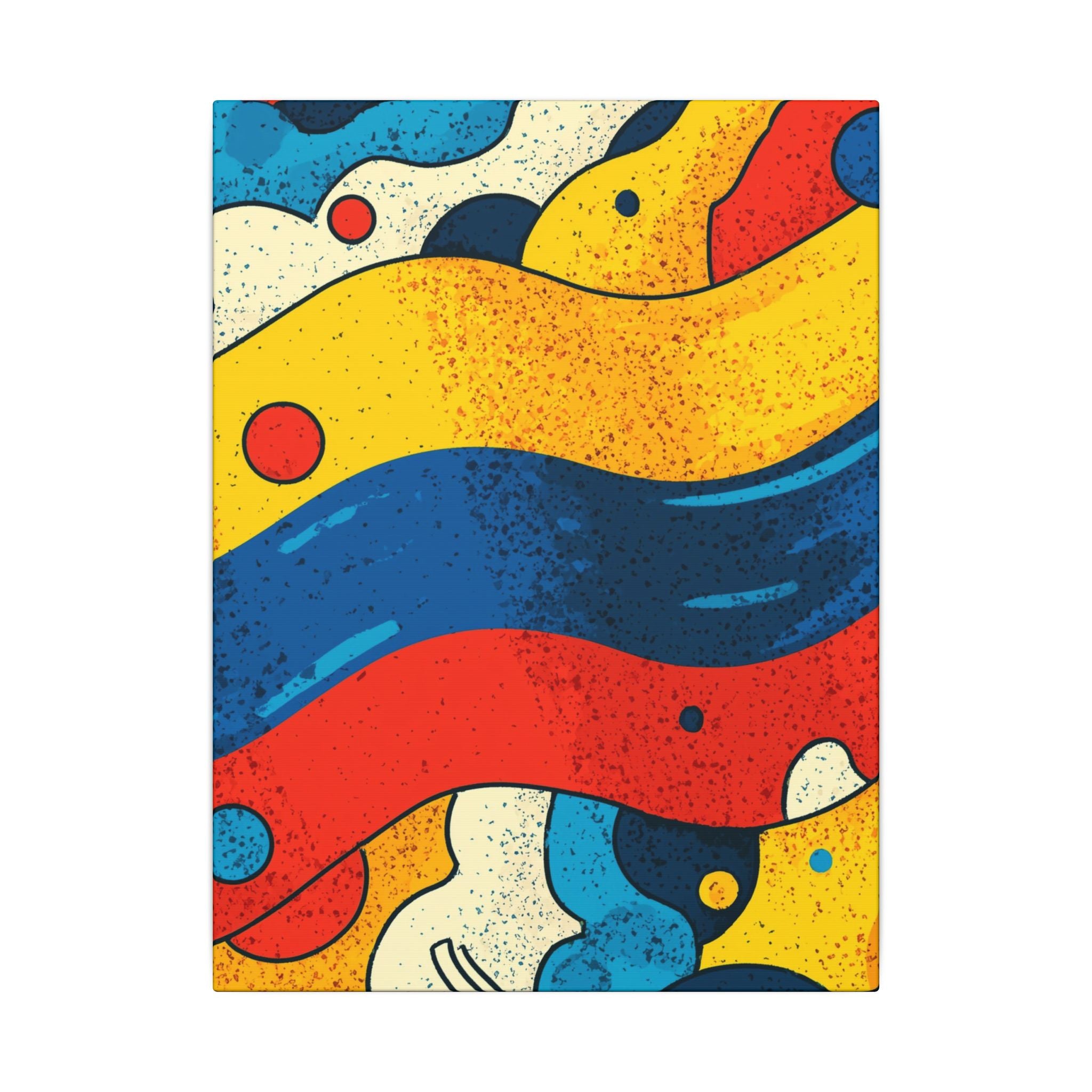 Fluid Dynamics: Retro Abstract Shapes, Mid-Century Modern Motion, Geometric Color Waves   |   Custom Orders Accepted