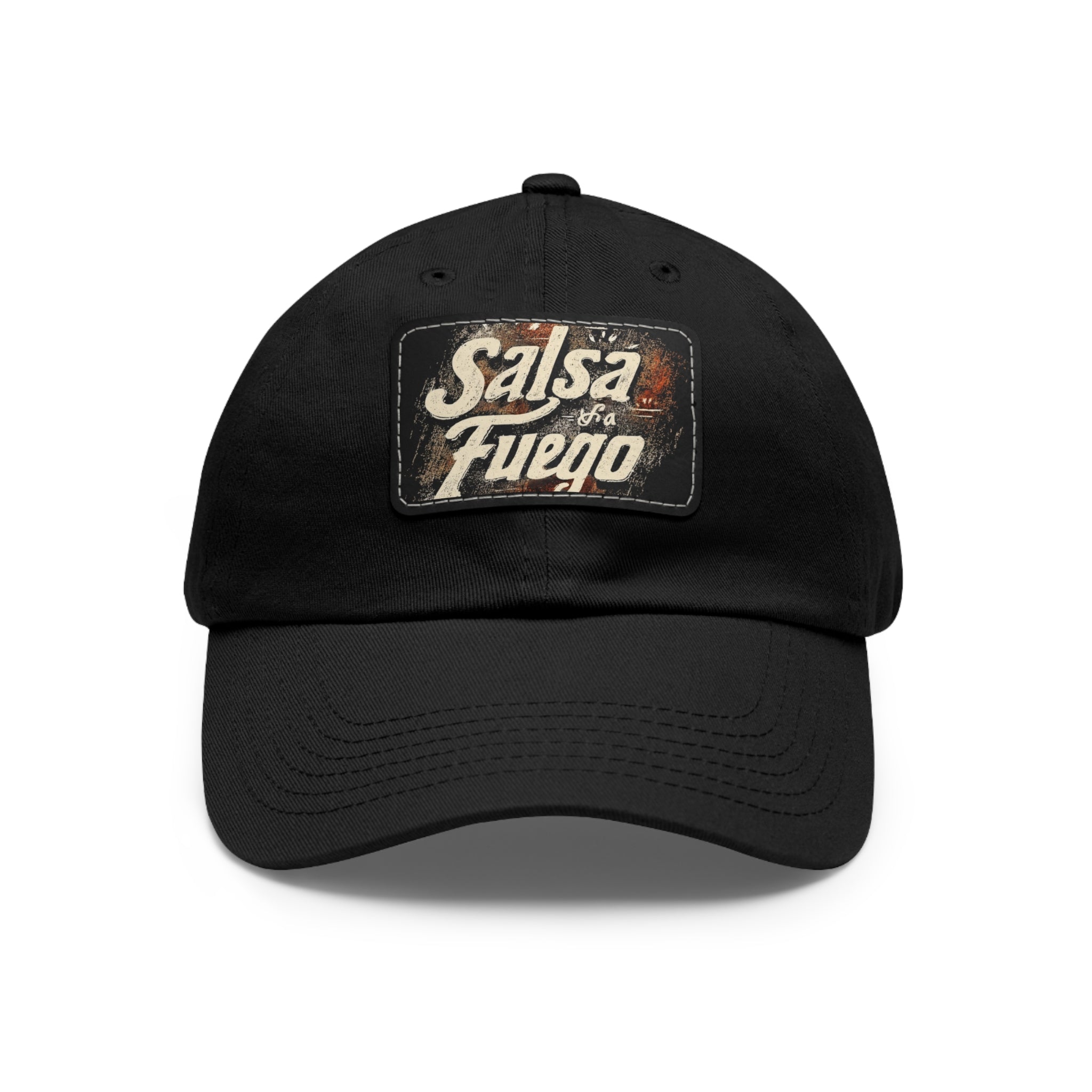 Salsa Fuego Dad Hat with Leather Patch (Rectangle)