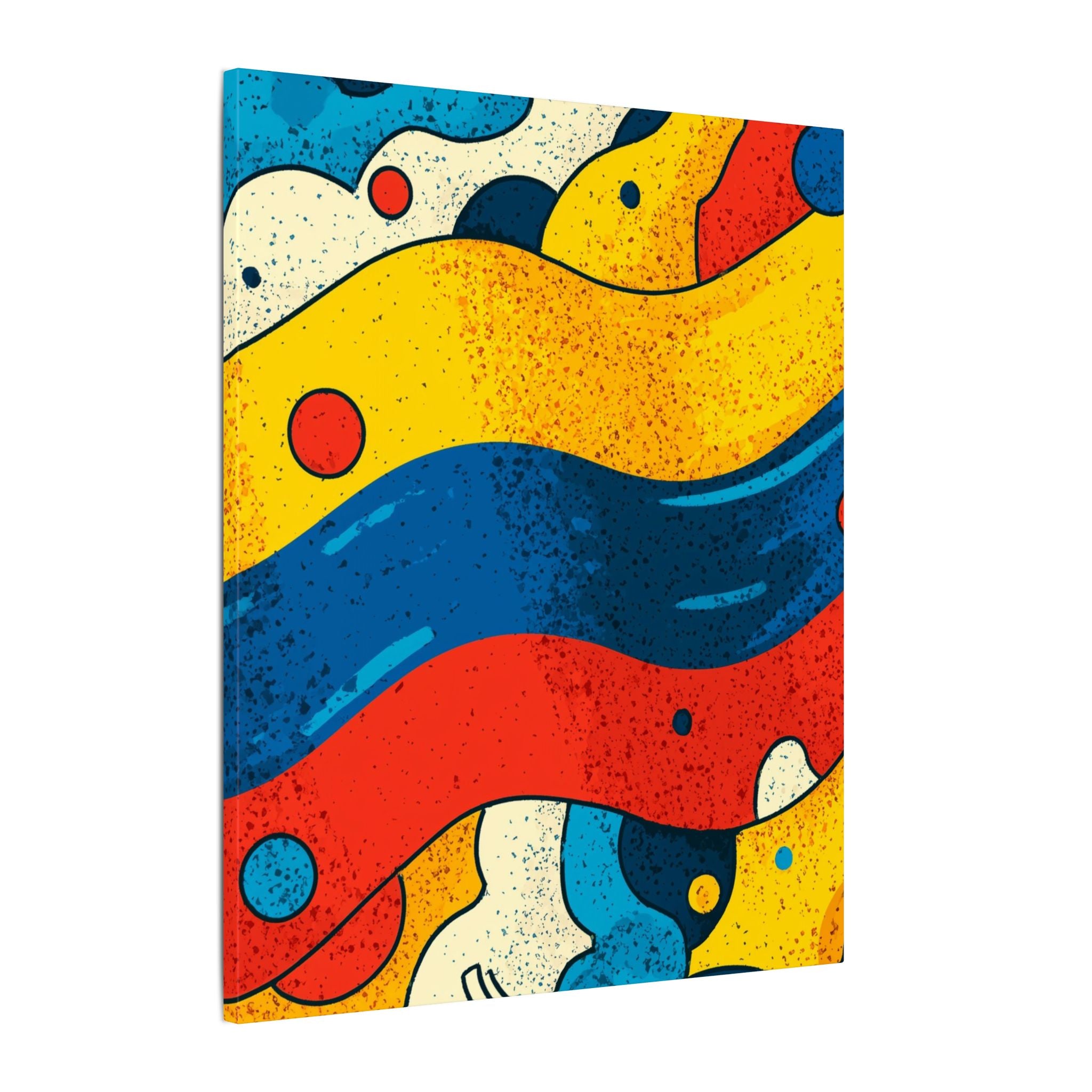 Fluid Dynamics: Retro Abstract Shapes, Mid-Century Modern Motion, Geometric Color Waves   |   Custom Orders Accepted