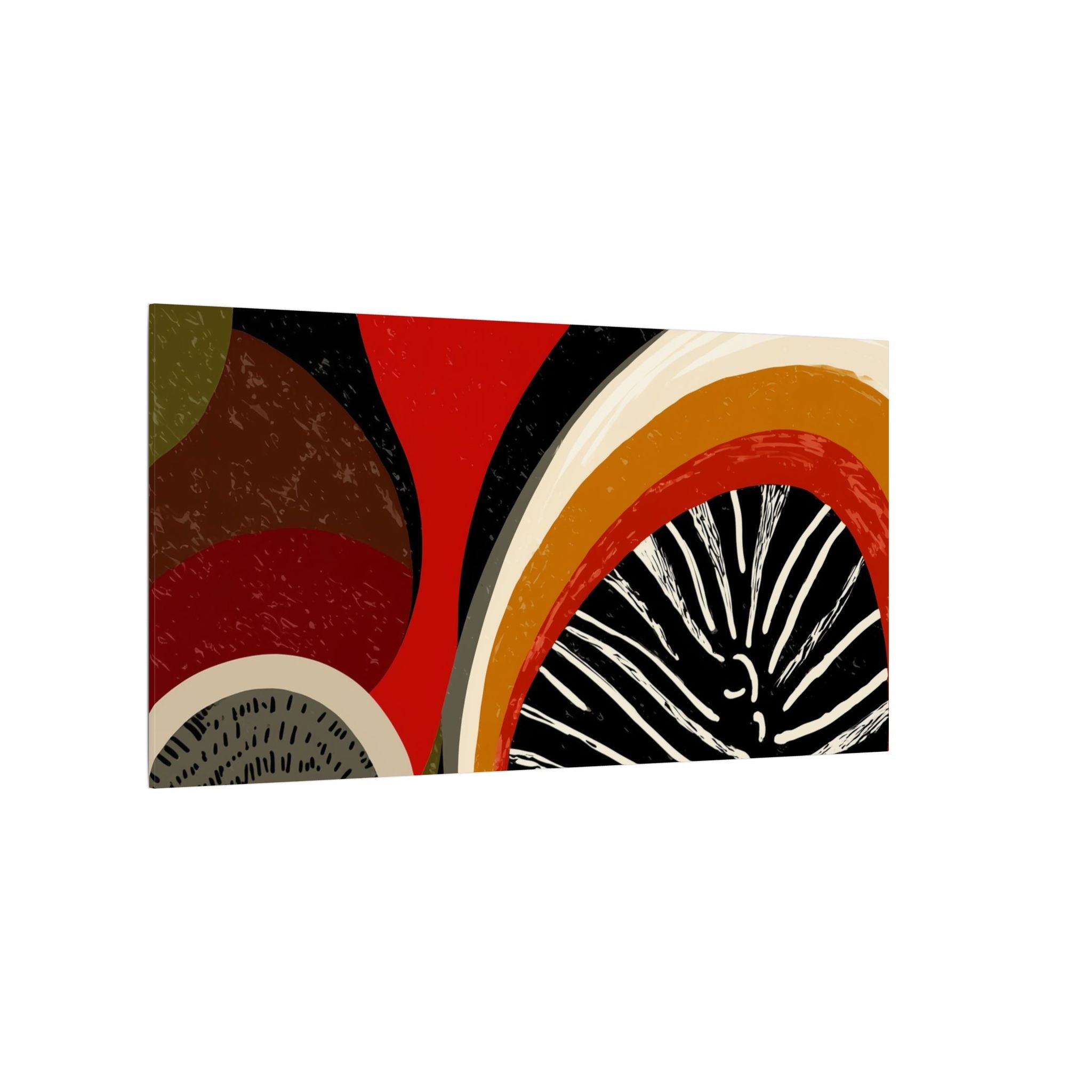 Harmonic Convergence: Organic Geometry, Mid-Century Modern Abstract, Earthy Palette Composition   |   Custom Orders Accepted
