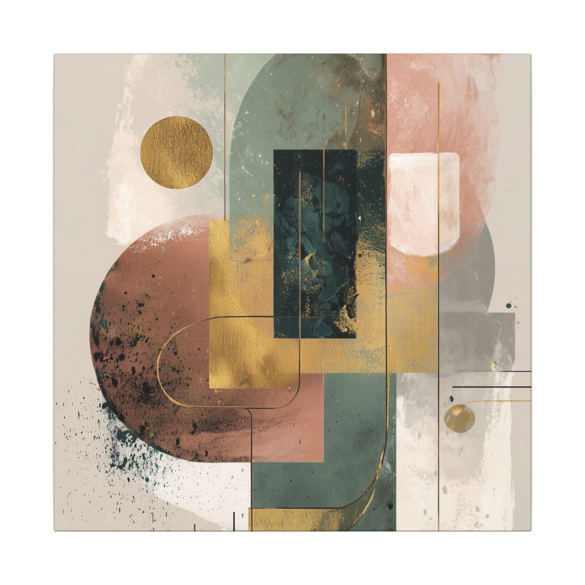 Geometric Harmony: Abstract Composition, Modernist Minimalism, Ethereal Design Layers   |   Custom Orders Accepted