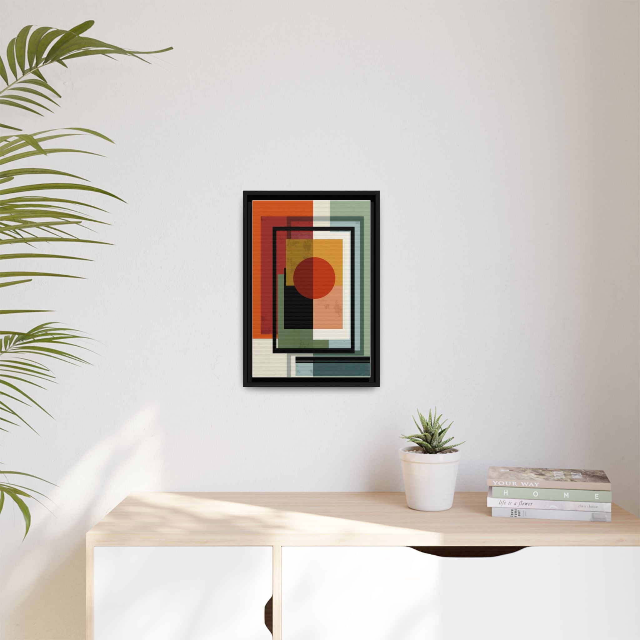 Geometric Harmonies: Mid-Century Modern Composition, Constructivist Inspiration, Abstract Rectangular Interplay   |   Custom Orders Accepted